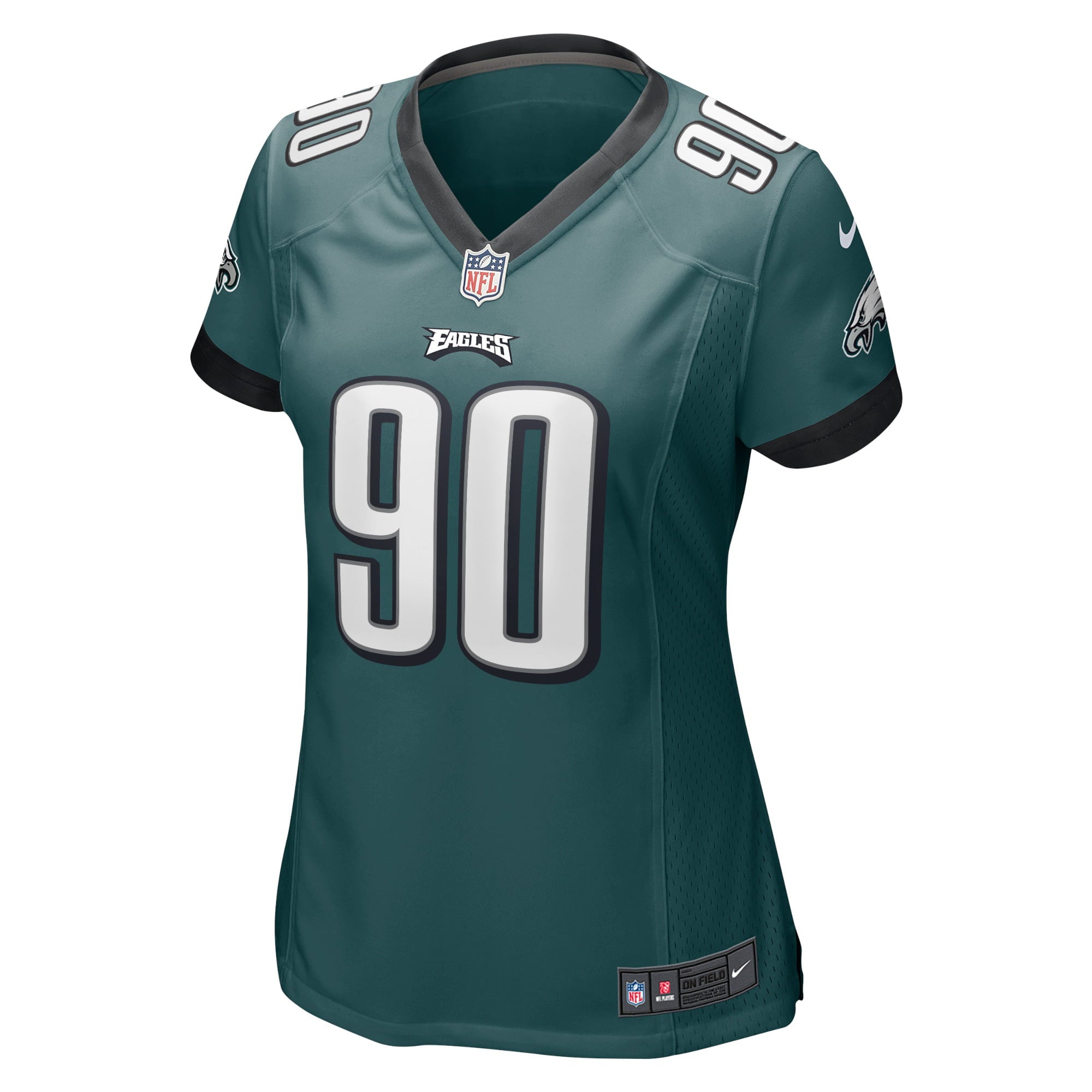 Women's Nike Jordans Davis Midnight Green Philadelphia Eagles Player Game Jersey