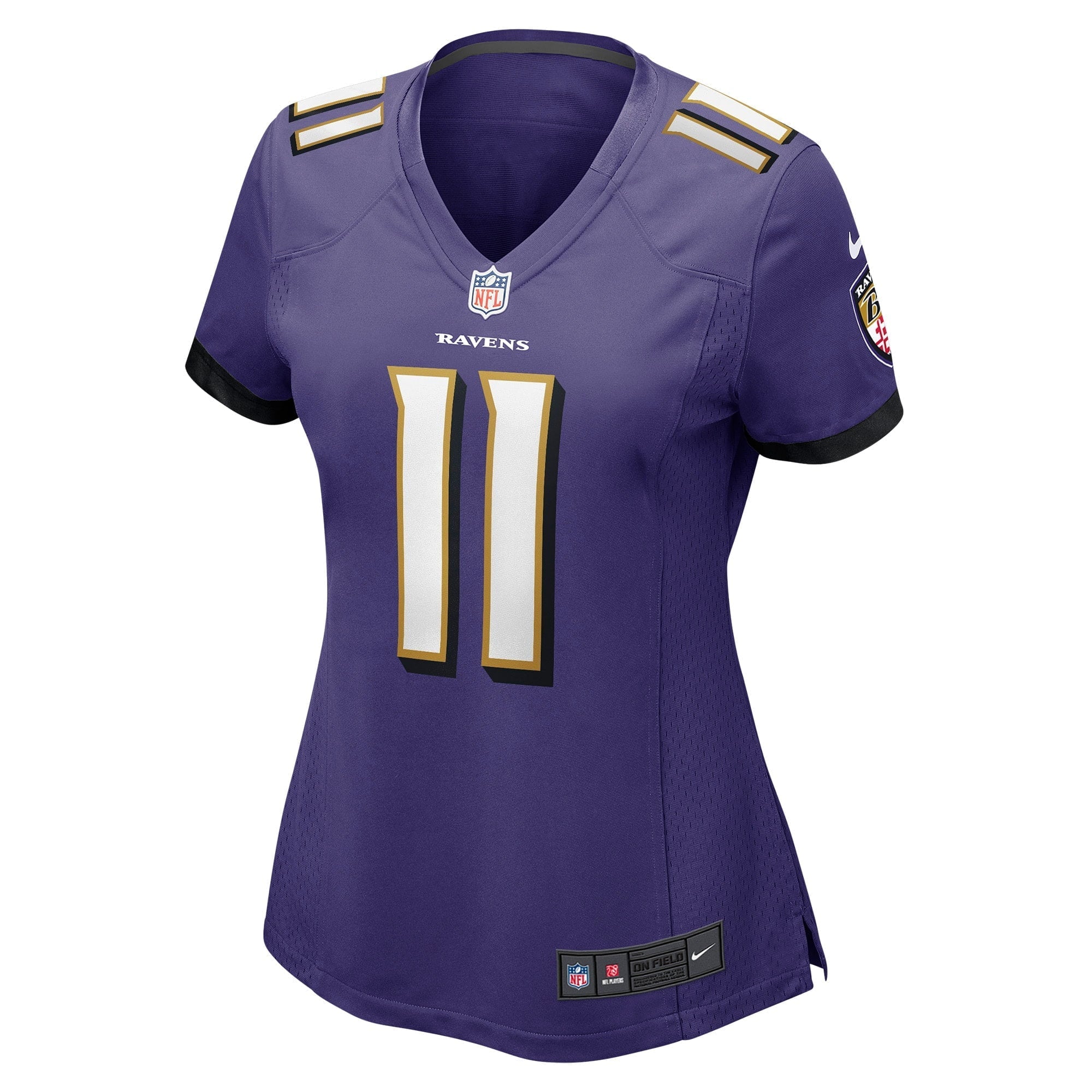 Women's Nike Jordans Stout Purple Baltimore Ravens Player Game Jersey