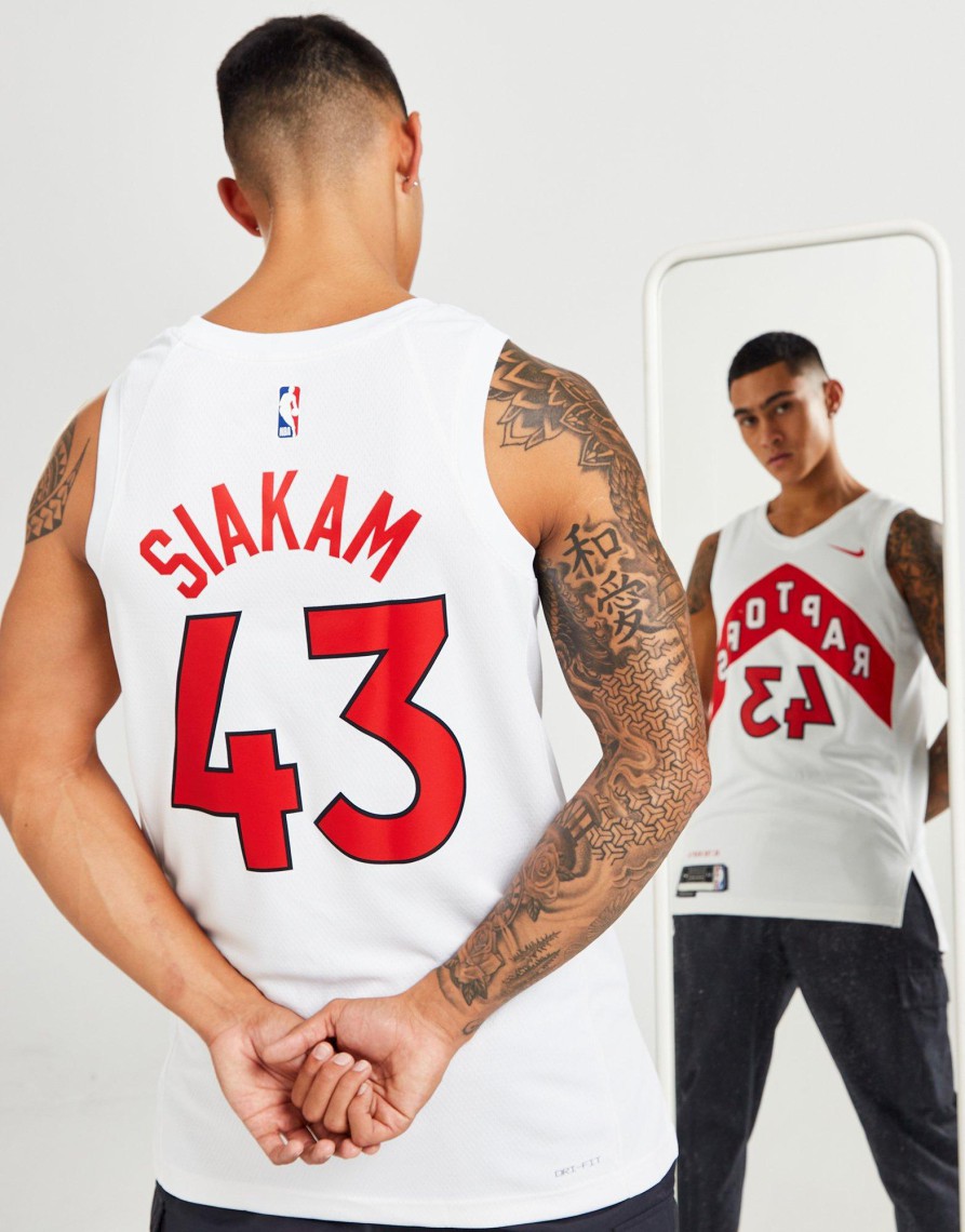 Cheap Nike NBA Toronto Raptors Siakam #43 Swingman Jersey Hvid XS