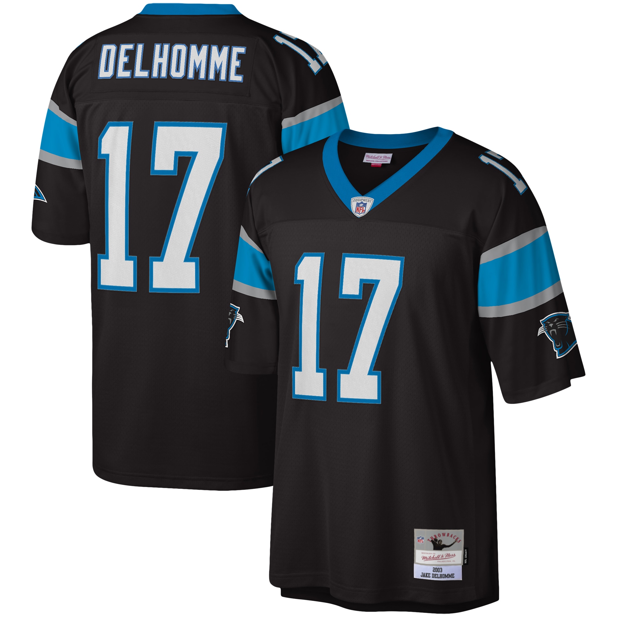 Jake Delhomme Carolina Panthers Mitchell & Ness Legacy Replica Jersey - Black