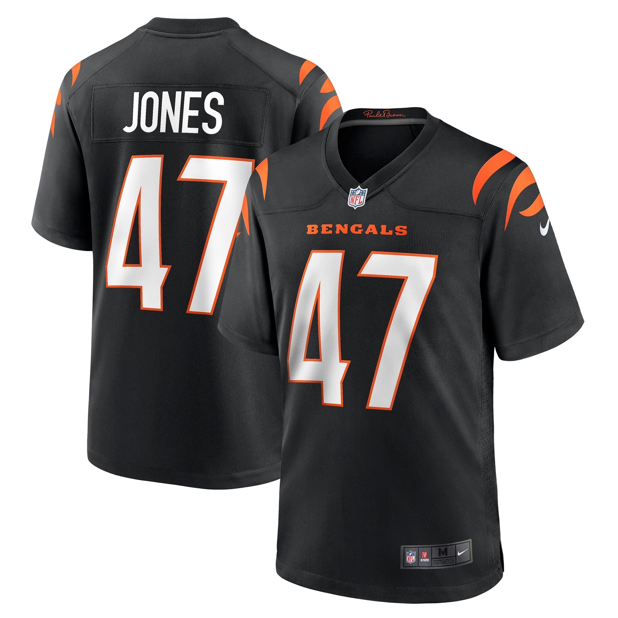Men's Nike Keandre Jones Black Cincinnati Bengals Game Jersey