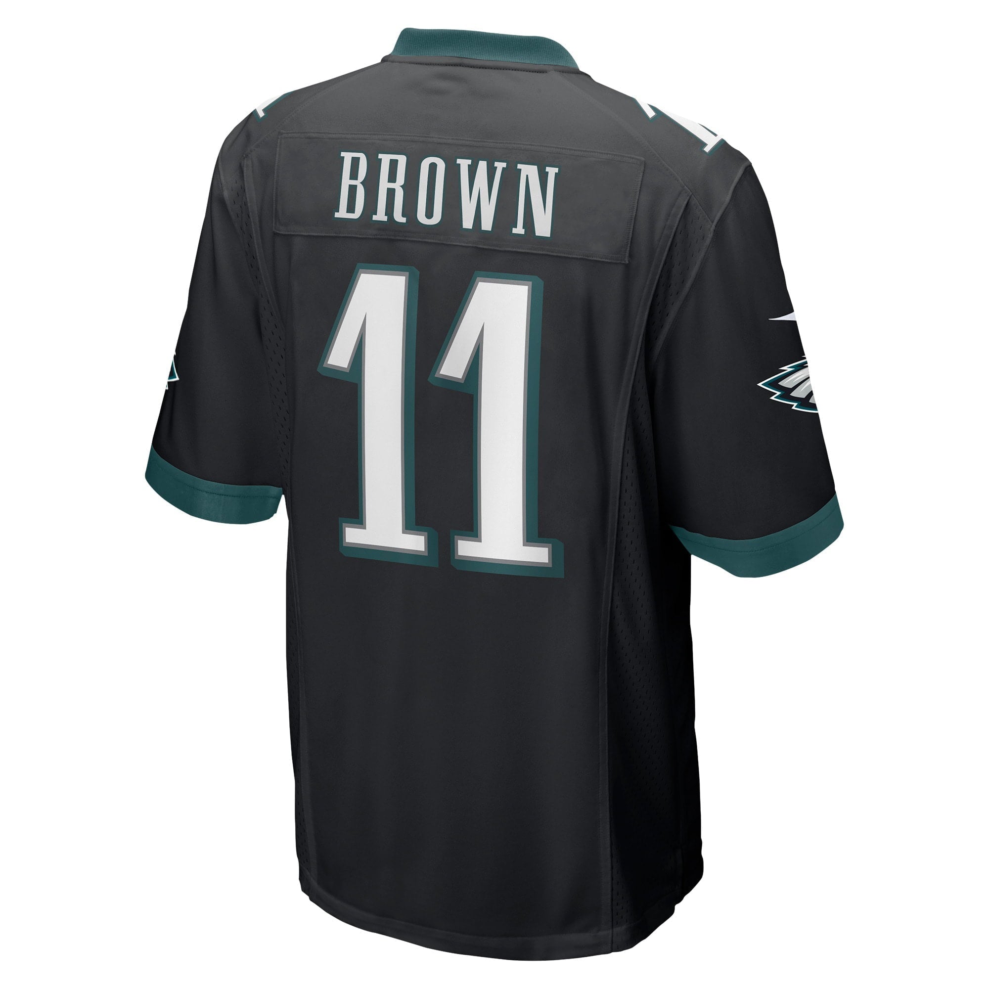 Men's Nike A.J. Brown Black Philadelphia Eagles Game Jersey