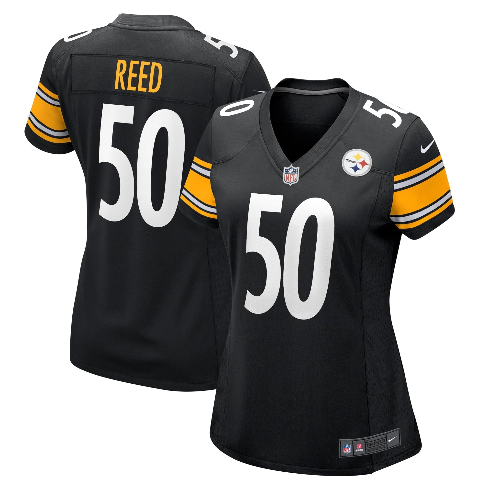Women's Nike Malik Reed Black Pittsburgh Steelers Game Player Jersey