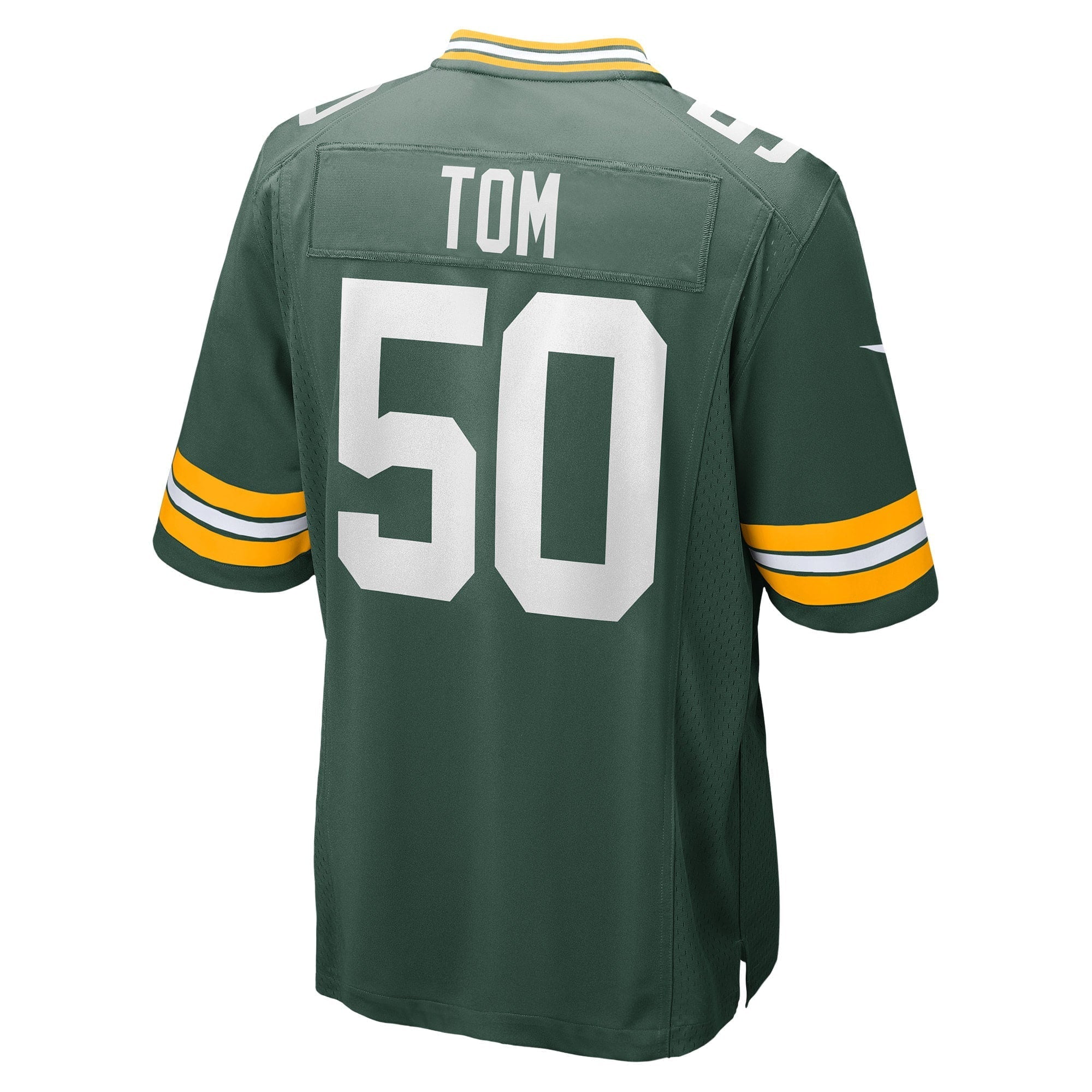 Men's Nike Zach Tom Green Green Bay Packers Game Player Jersey