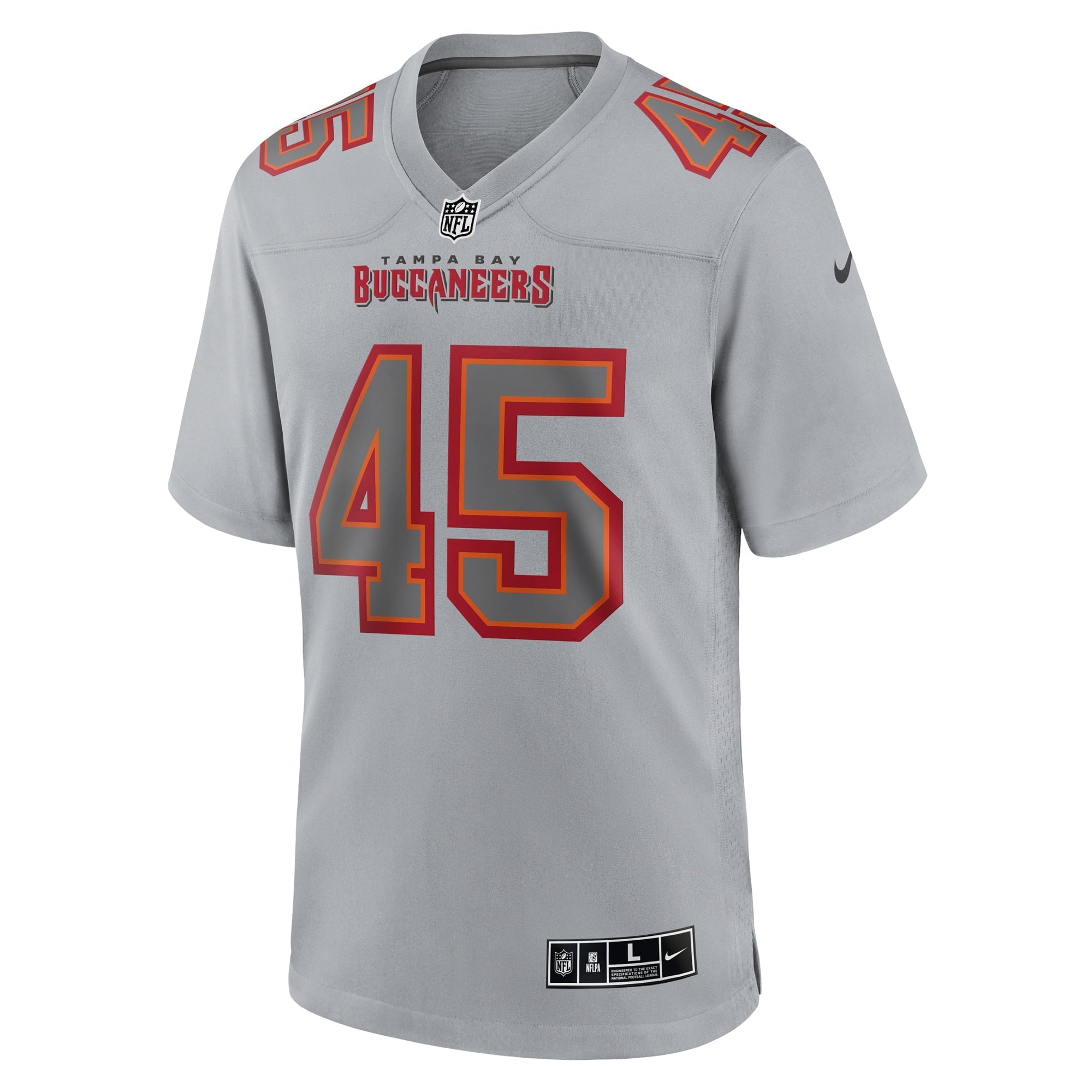 Men's Nike Devin White Gray Tampa Bay Buccaneers Atmosphere Fashion Game Jersey