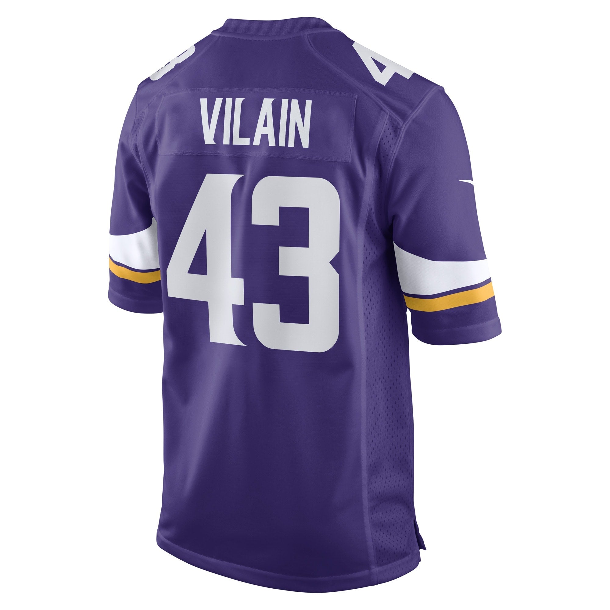Men's Nike Luiji Vilain Purple Minnesota Vikings Game Player Jersey