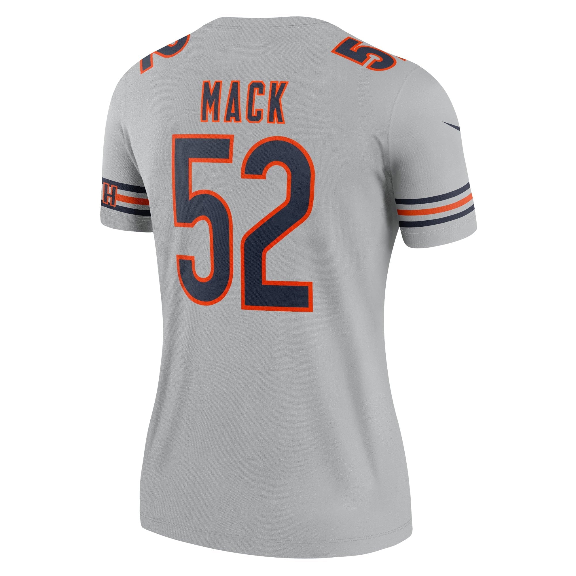 Women's Nike Khalil Mack Gray Chicago Bears Inverted Legend Jersey
