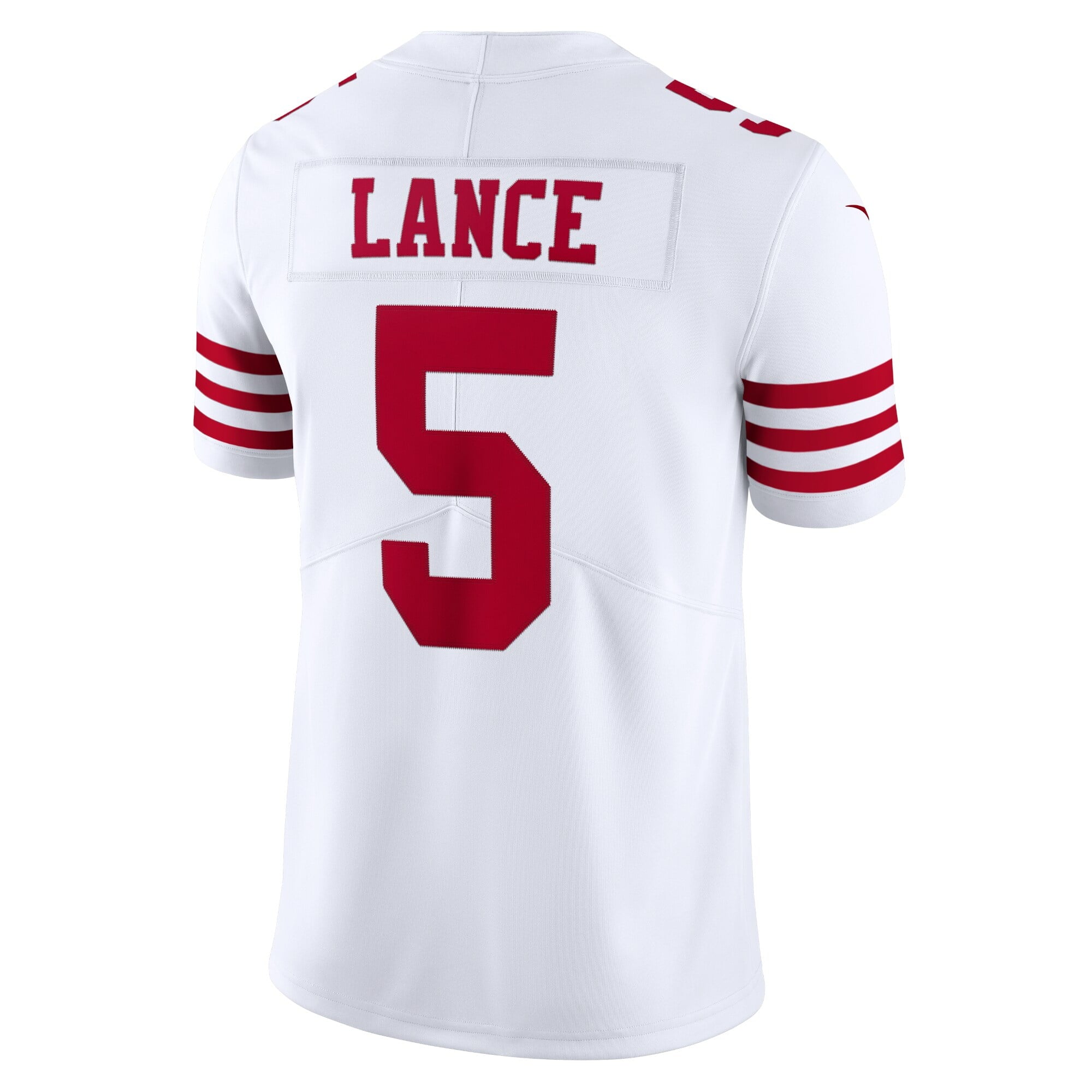 Men's Nike Trey Lance White San Francisco 49ers Vapor Limited Jersey