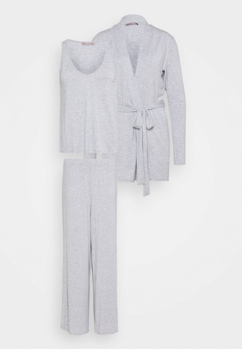 Cheap Anna Field 3 PIECE JERSEY LOUNGE SET – Pijama – Mottled Light Grey, Mujer 3XL