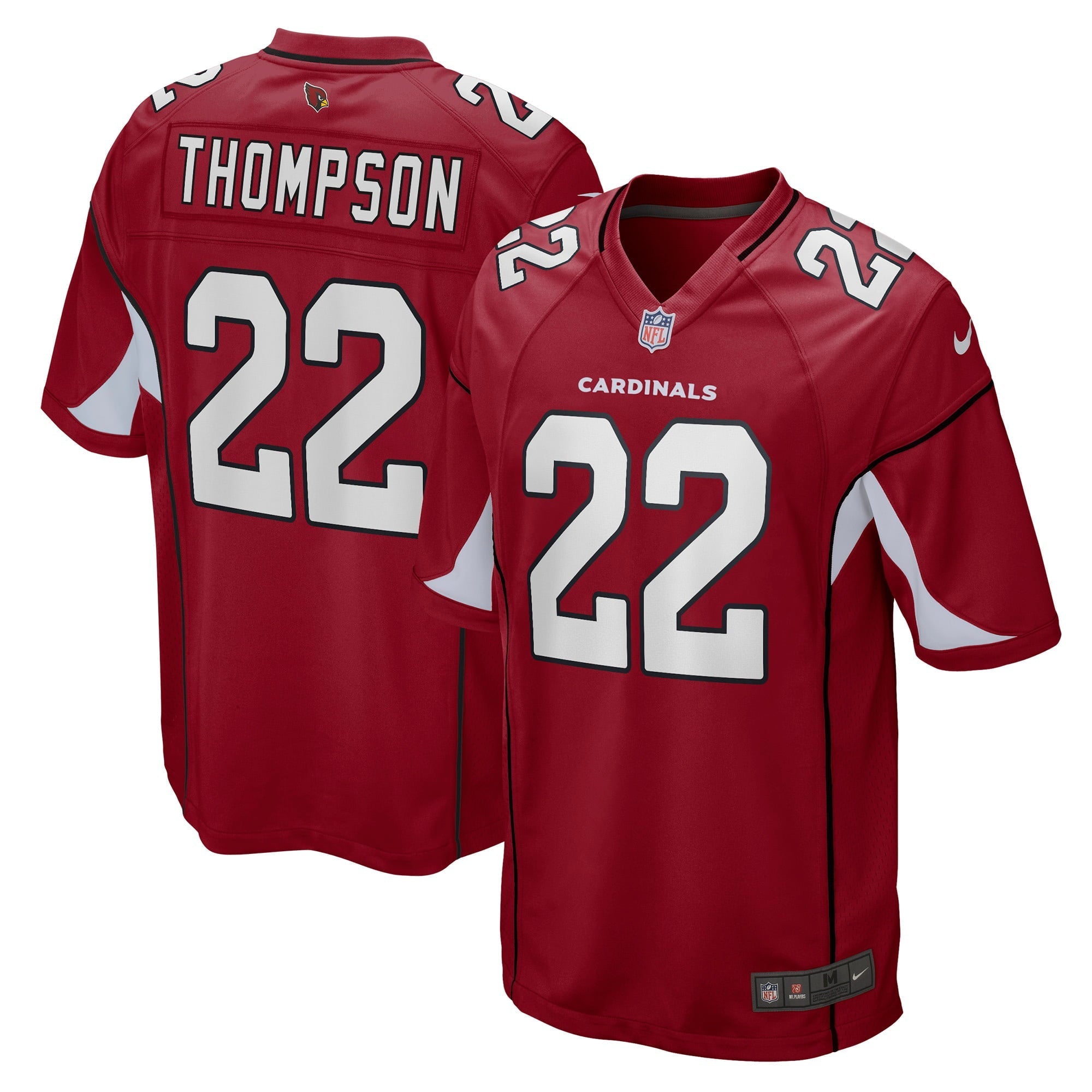 Men's Nike Deionte Thompson Cardinal Arizona Cardinals Game Player Jersey