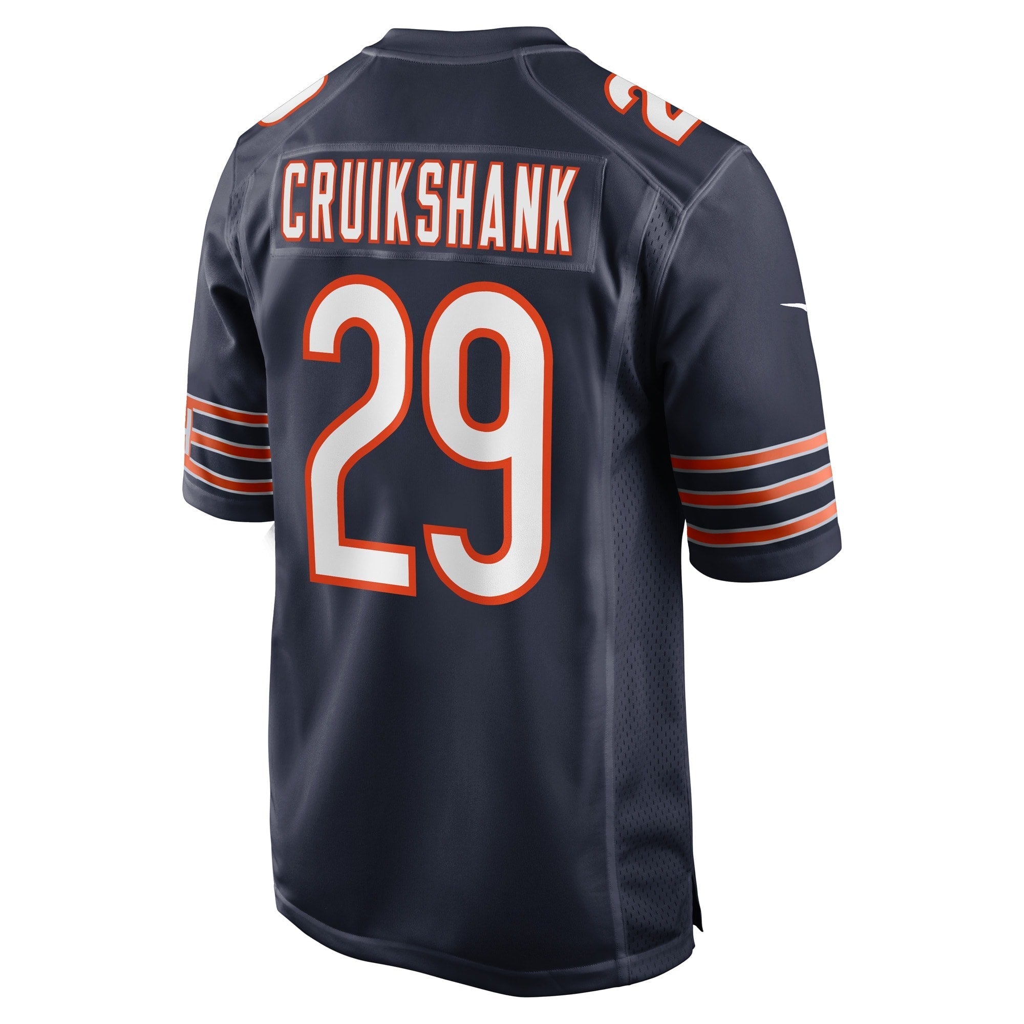 Men's Nike Dane Cruikshank Navy Chicago Bears Game Player Jersey