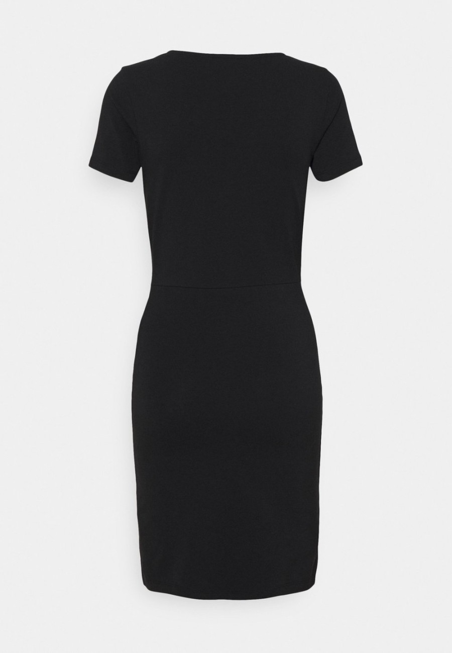 Outlet Soldes Even&Odd Robe en jersey robes col en v profond femme XS