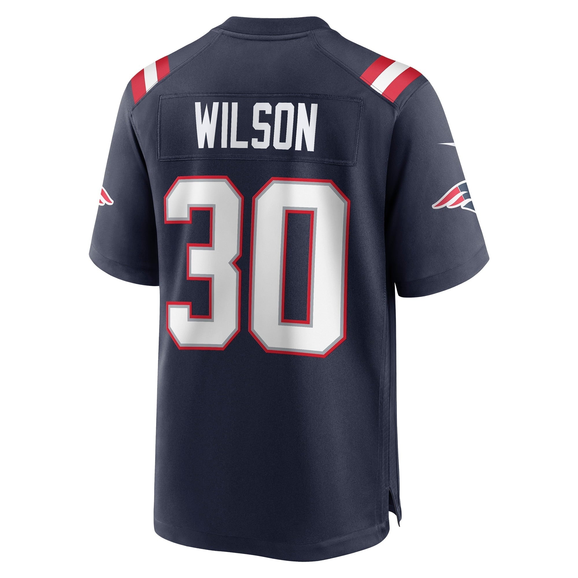 Men's Nike Mack Wilson Navy New England Patriots Game Jersey