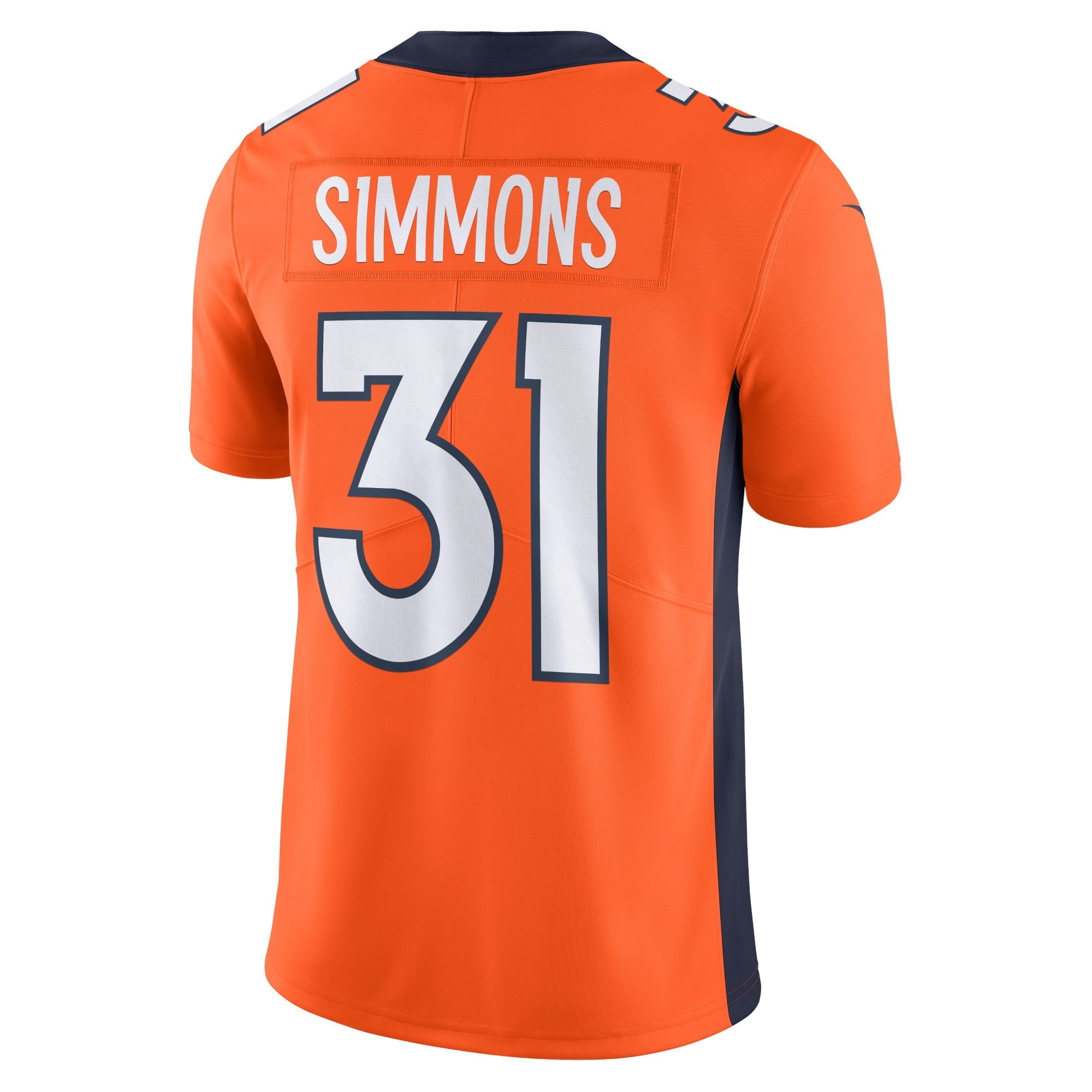Men's Nike Justin Simmons Orange Denver Broncos  Vapor Untouchable Limited Jersey