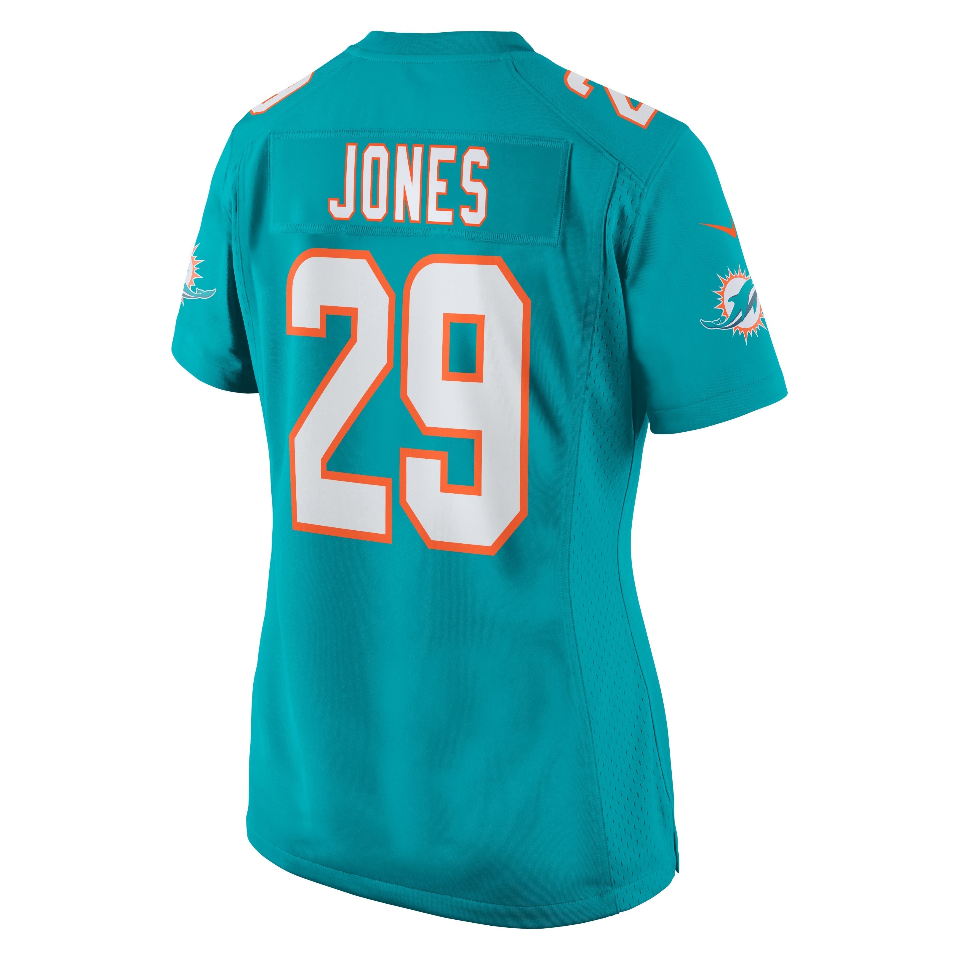 Women's Nike Brandon Jones Aqua Miami Dolphins Team Game Jersey