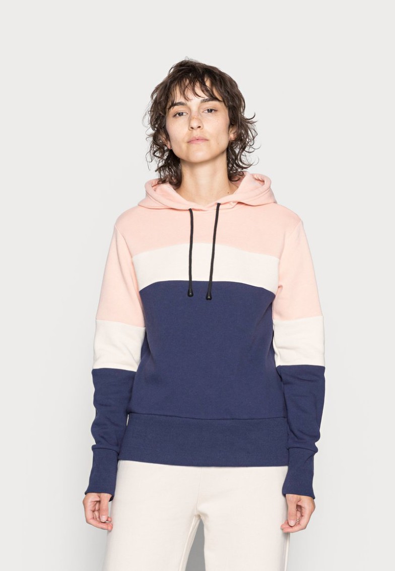 Sale Anna Field HOODED SWEATSHIRT – Jersey Con Capucha – Dark Blue-red-pink, Mujer L