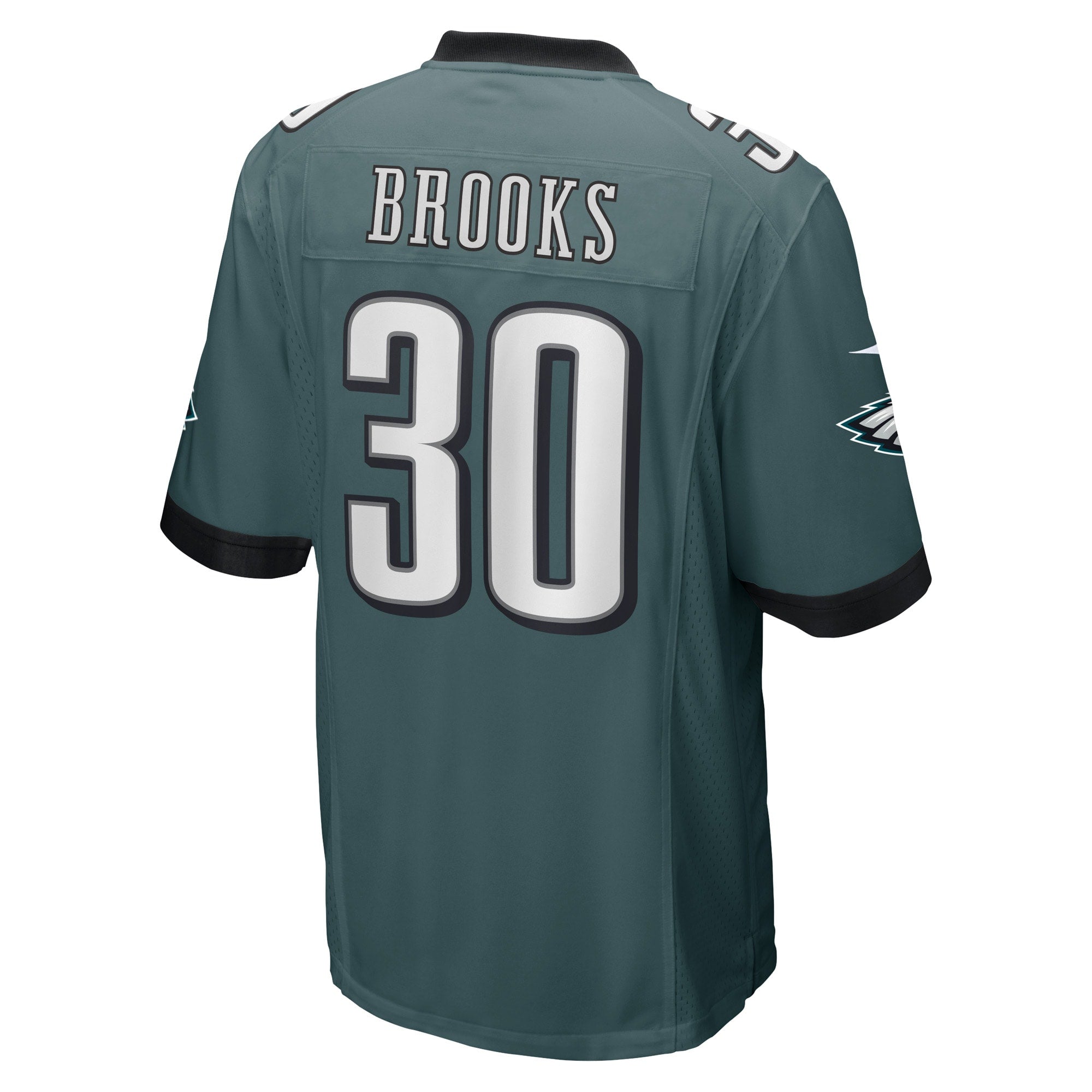 Men's Nike Kennedy Brooks Midnight Green Philadelphia Eagles Game Player Jersey
