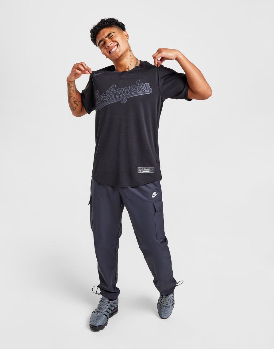 Sale Nike MLB Los Angeles Dodgers Triple Black Jersey Sort S