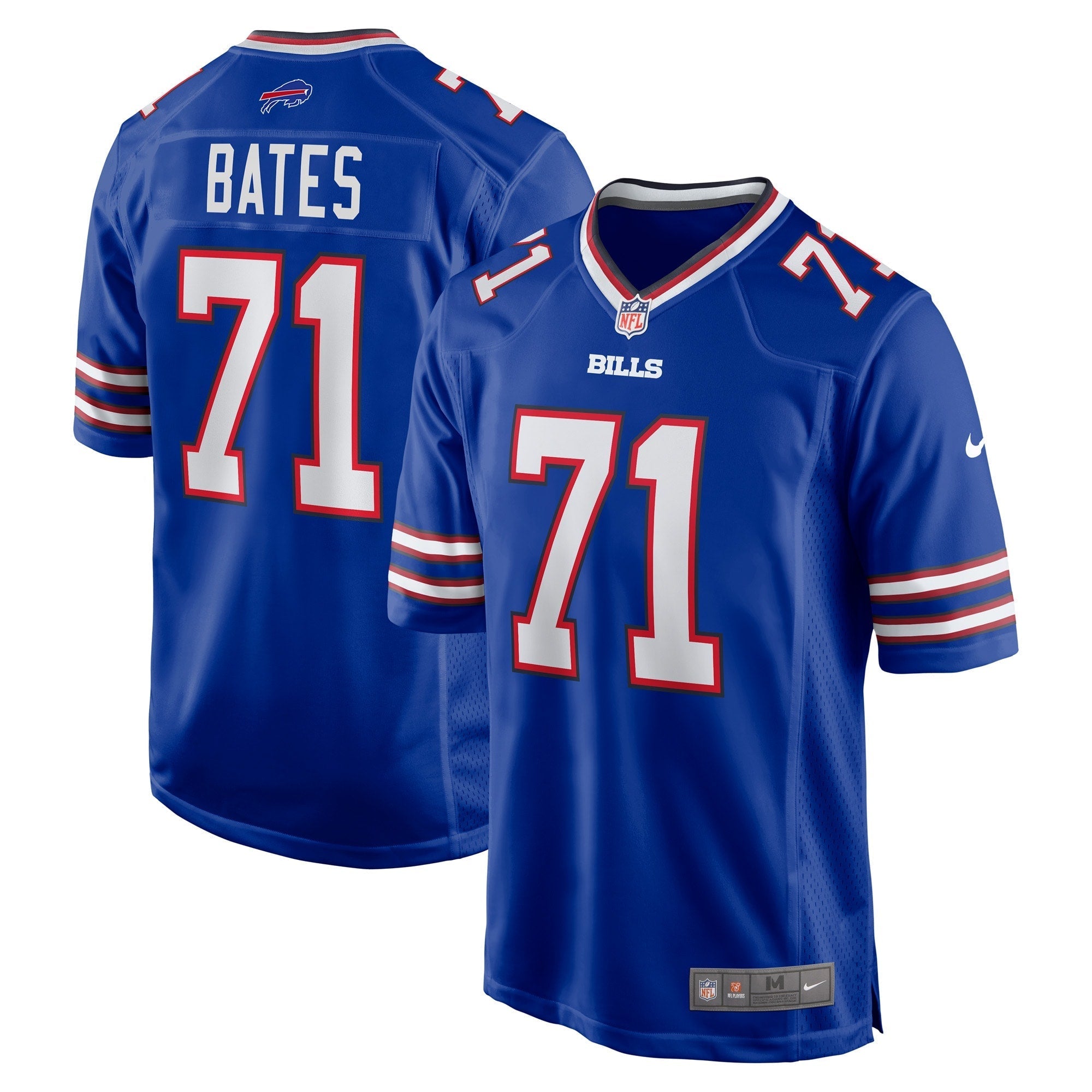 Men's Nike Ryan Bates Royal Buffalo Bills Game Player Jersey