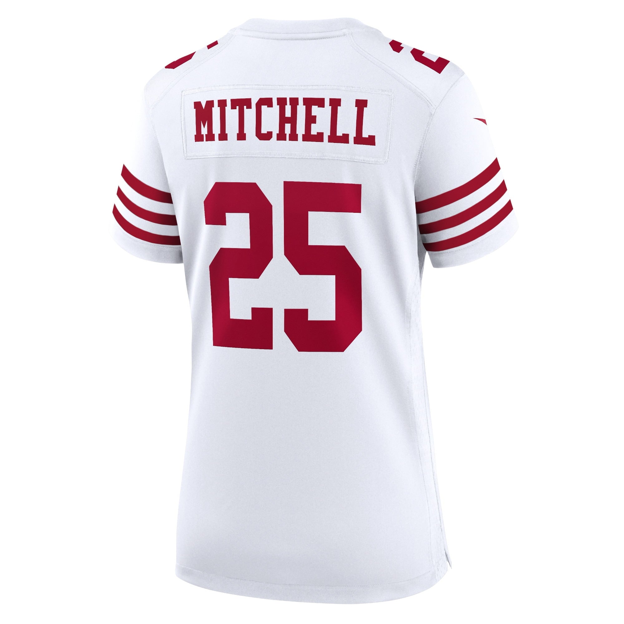 Women's Nike Elijah Mitchell White San Francisco 49ers Player Game Jersey