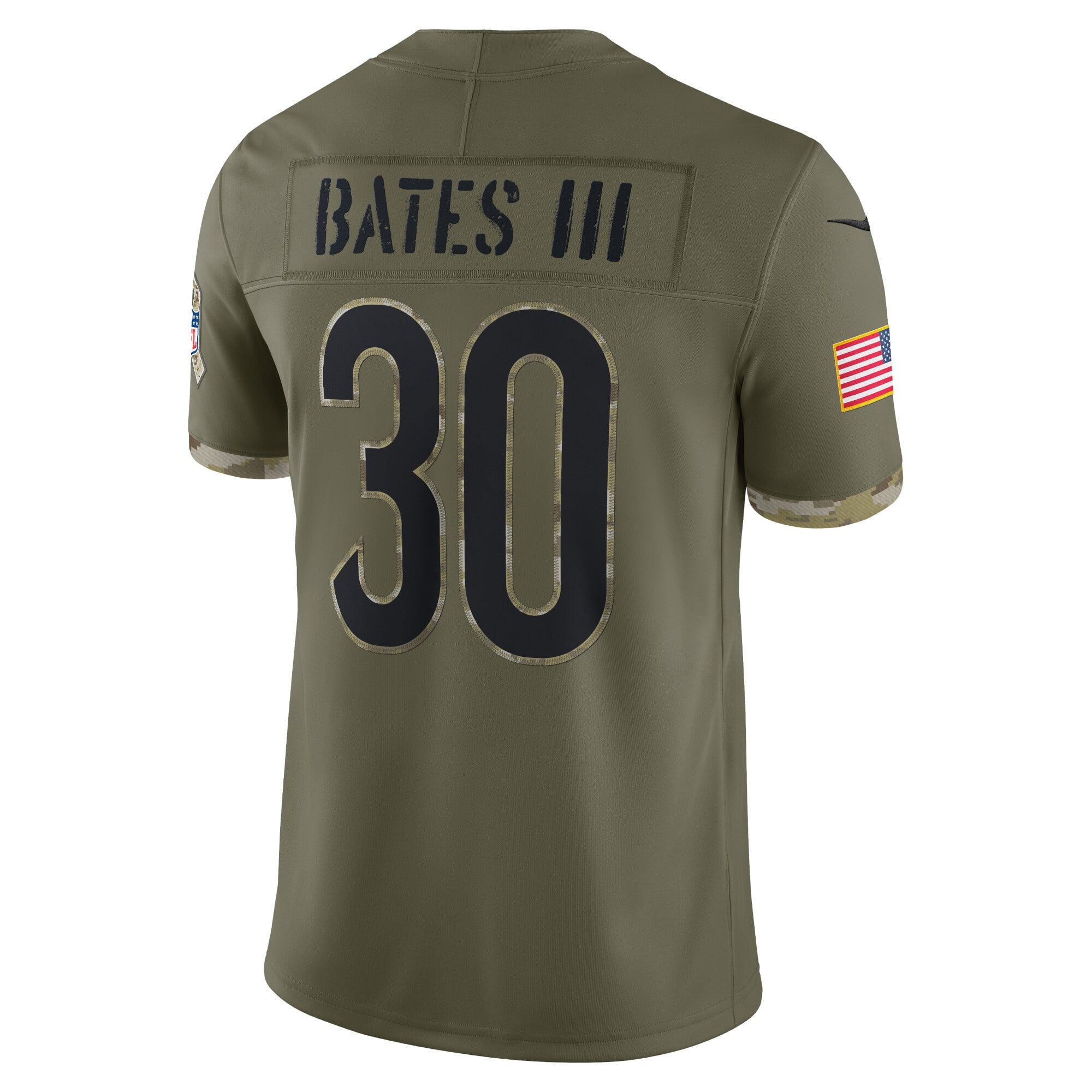 Men's Nike Jessie Bates III Olive Cincinnati Bengals 2022 Salute To Service Limited Jersey