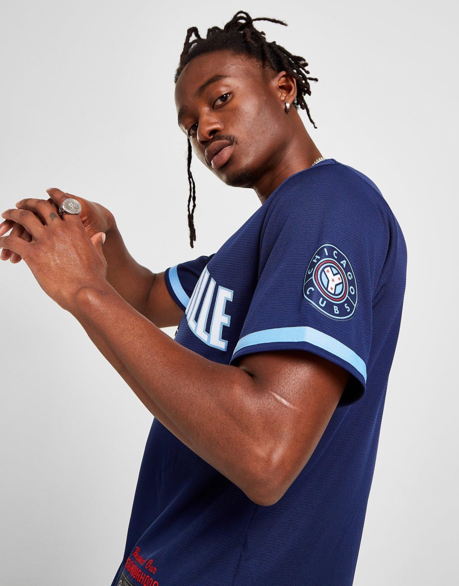 Sale Nike MLB Chicago Cubs City Jersey Blå S