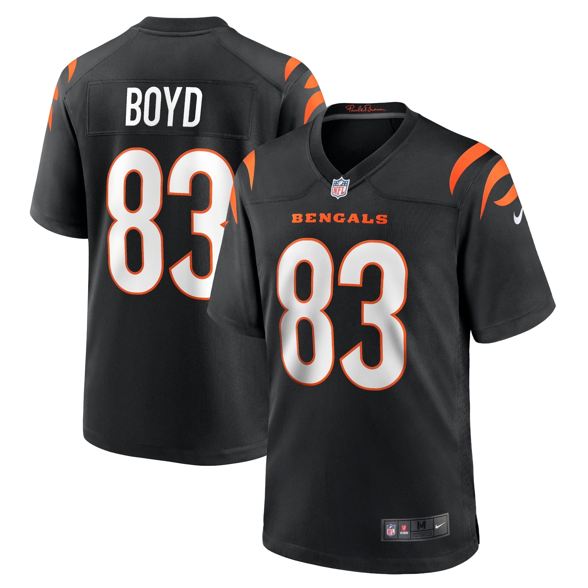 Men's Nike Tyler Boyd Black Cincinnati Bengals Player Game Jersey