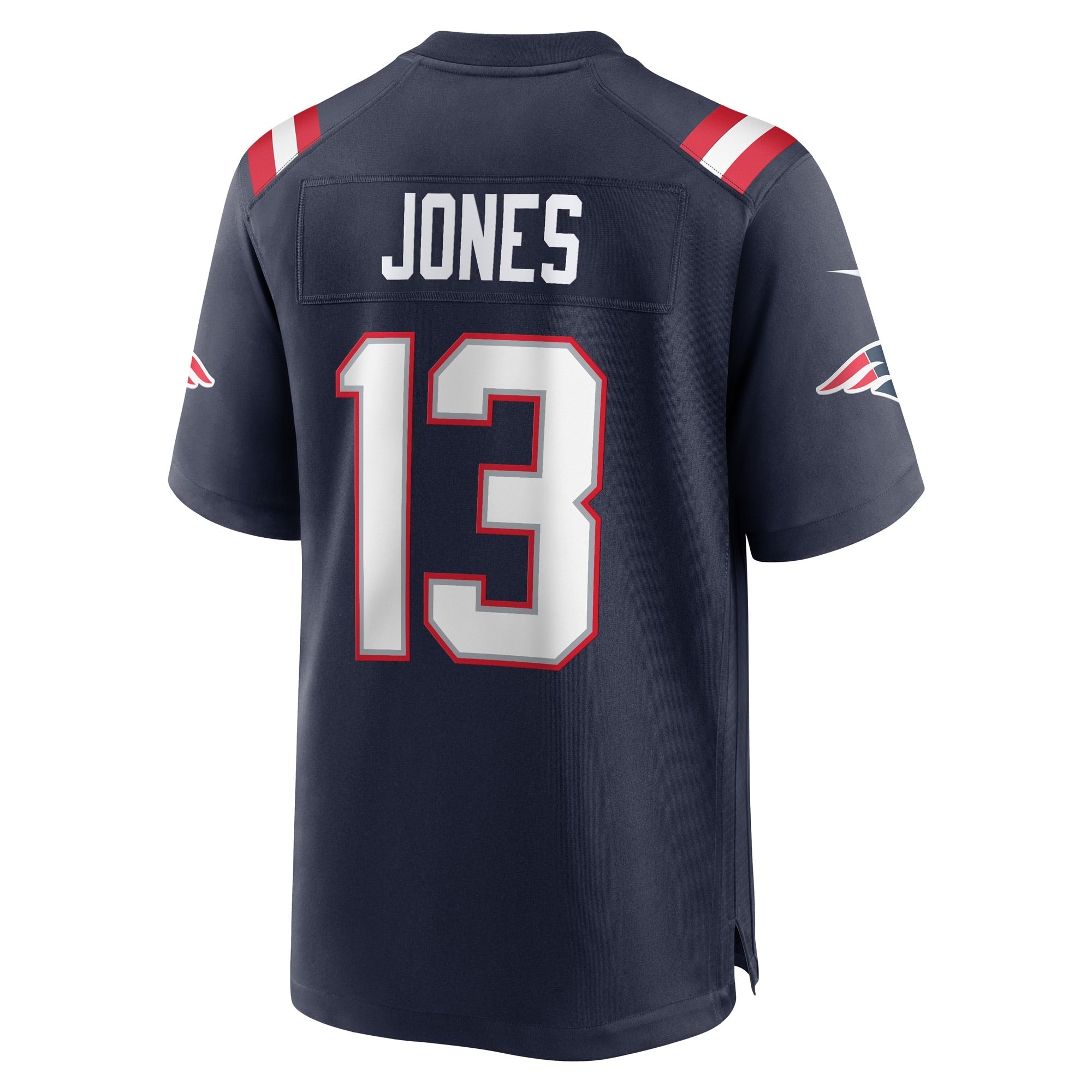 Men's Nike Jack Jones Navy New England Patriots Game Player Jersey