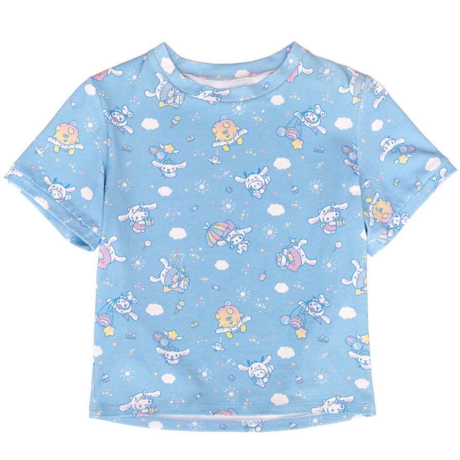 Sale JapanLA Cinnamoroll 20th Anniversary Moxie Crop Tee JapanLA X Hello Kitty & Friends Spirit Jerseys BLUE