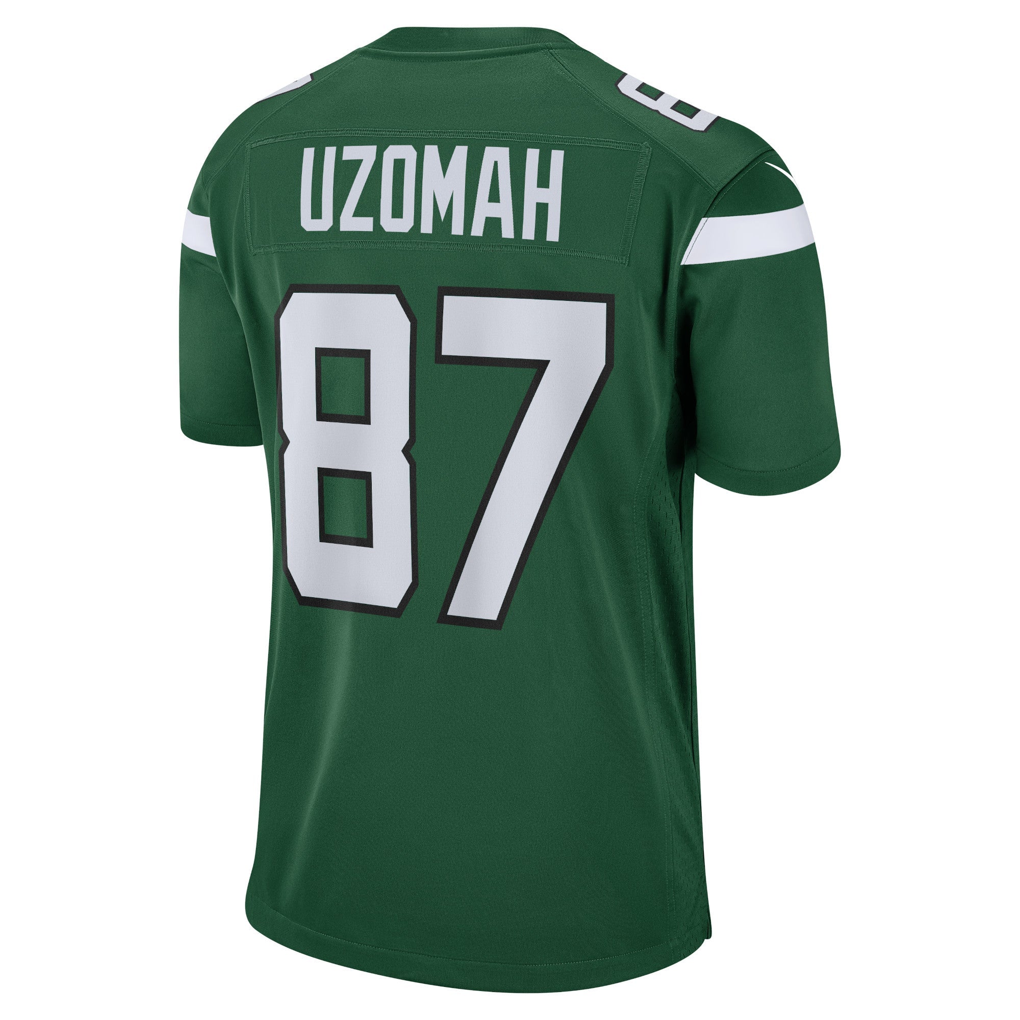 Men's Nike C.J. Uzomah Gotham Green New York Jets Player Game Jersey