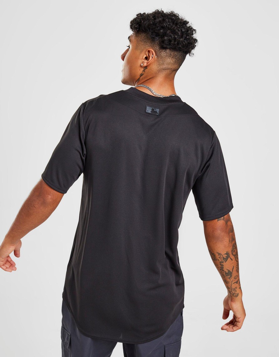 Outlet Nike MLB New York Yankees Triple Black Jersey Sort S