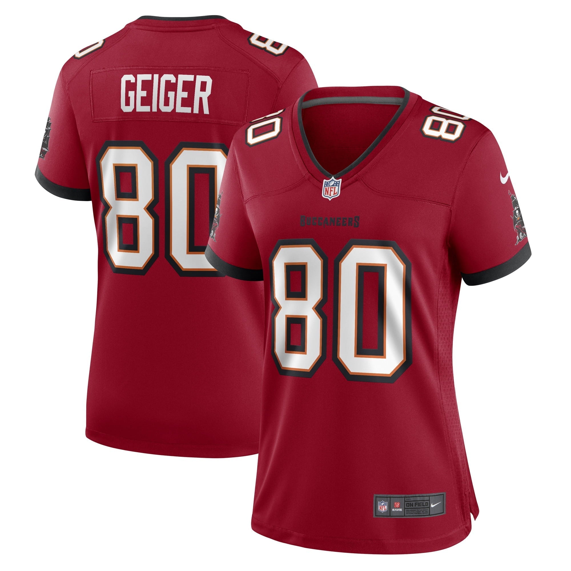 Women's Nike Kaylon Geiger Red Tampa Bay Buccaneers Game Player Jersey