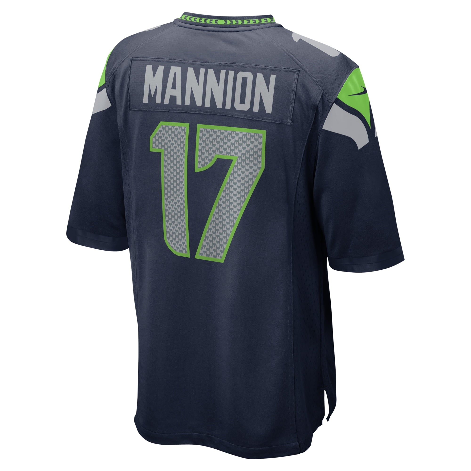 Men's Nike Sean Mannion College Navy Seattle Seahawks Home Game Player Jersey
