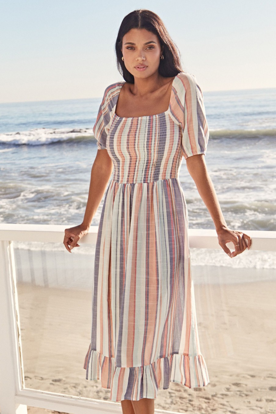 lipsy stripe shirt dress