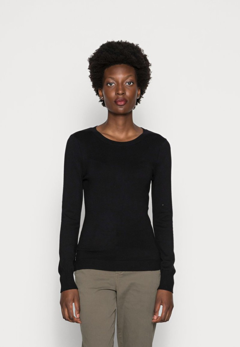 Clearance Anna Field 2 PACK JUMPER – Jersey De Punto – Black, Green/beige, Mujer L