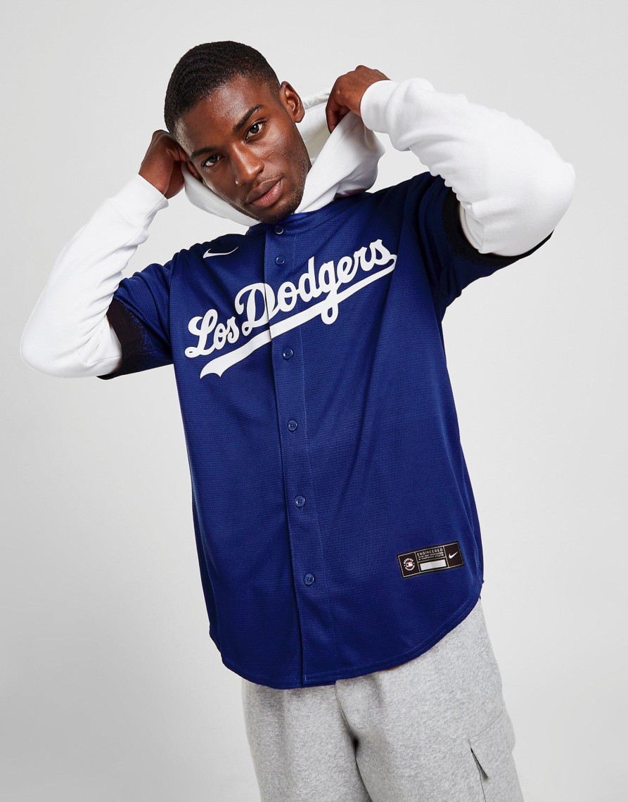 Cheap Nike MLB Los Angeles Dodgers City Connect Jersey Blå S