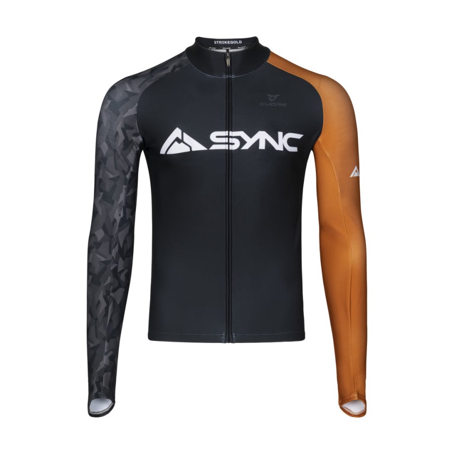 Sale SYNC Performance Men’s Columbine Cycling Long Sleeve Thermal Jersey XS
