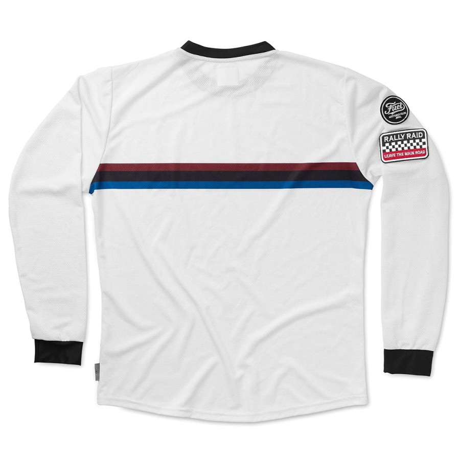 Cheap Fuel Motorcycles Long Sleeve T’s Fuel Rally Raid Jersey Blue