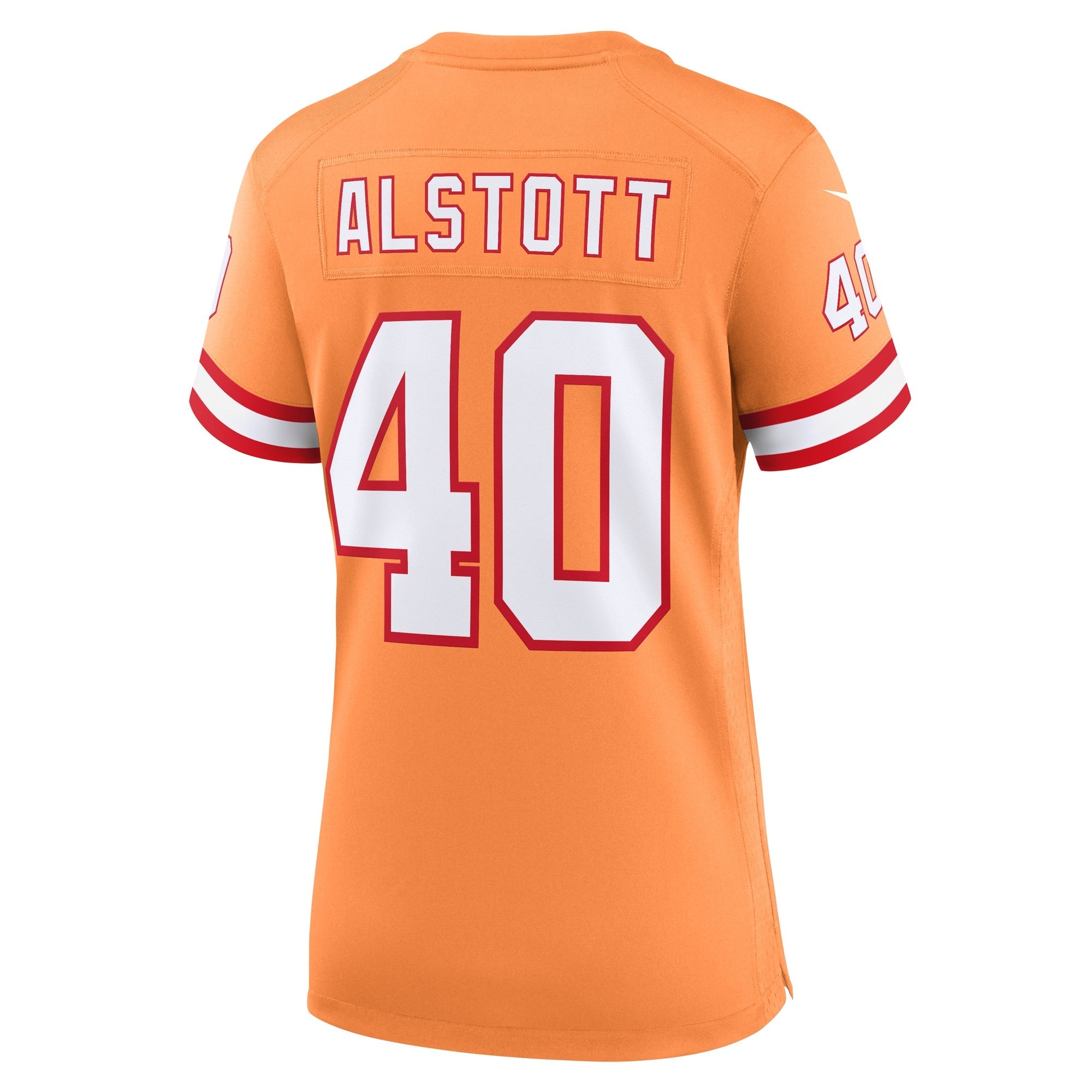 Women's Nike Mike Alstott Orange Tampa Bay Buccaneers Throwback Game Jersey