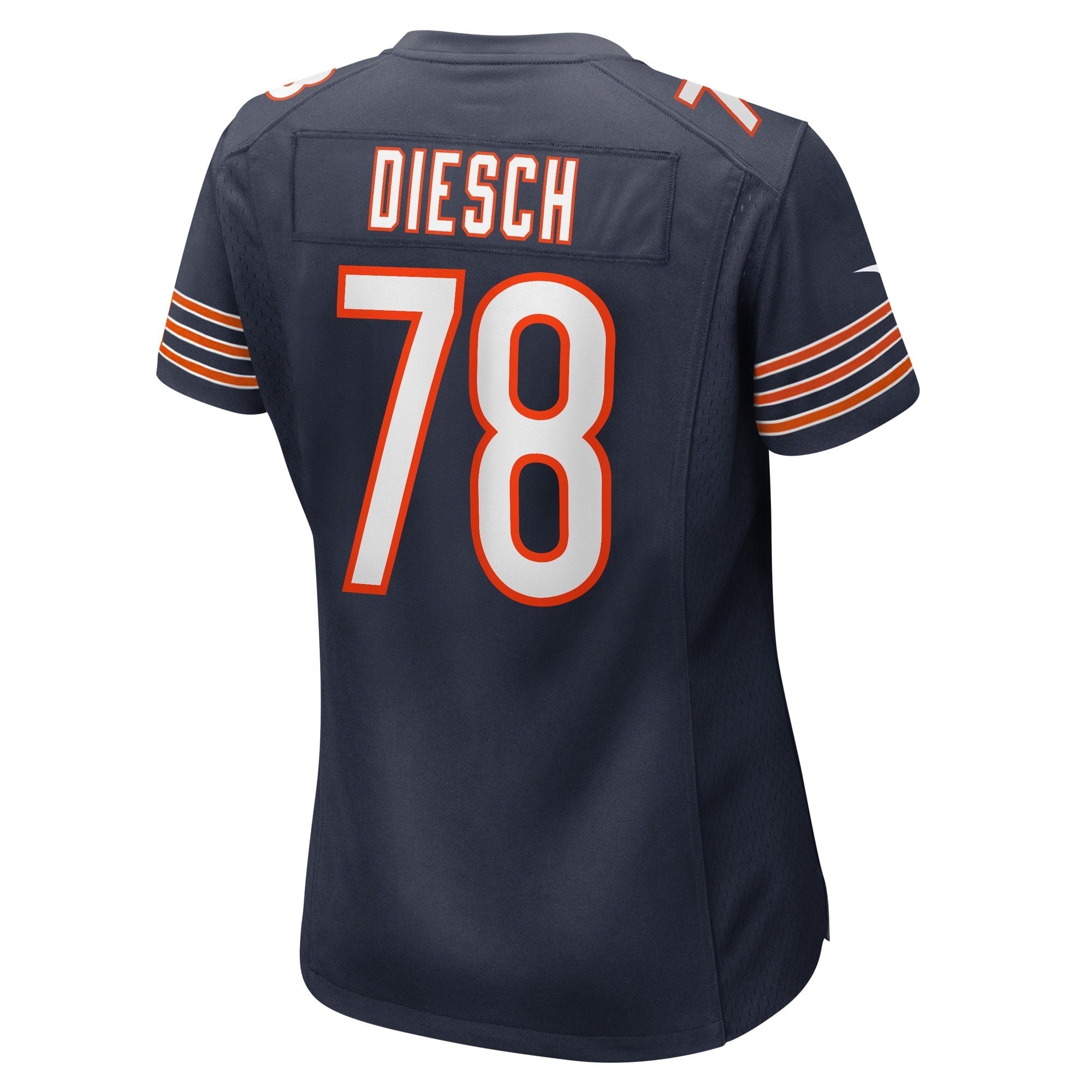 Women's Nike Kellen Diesch Navy Chicago Bears Game Player Jersey