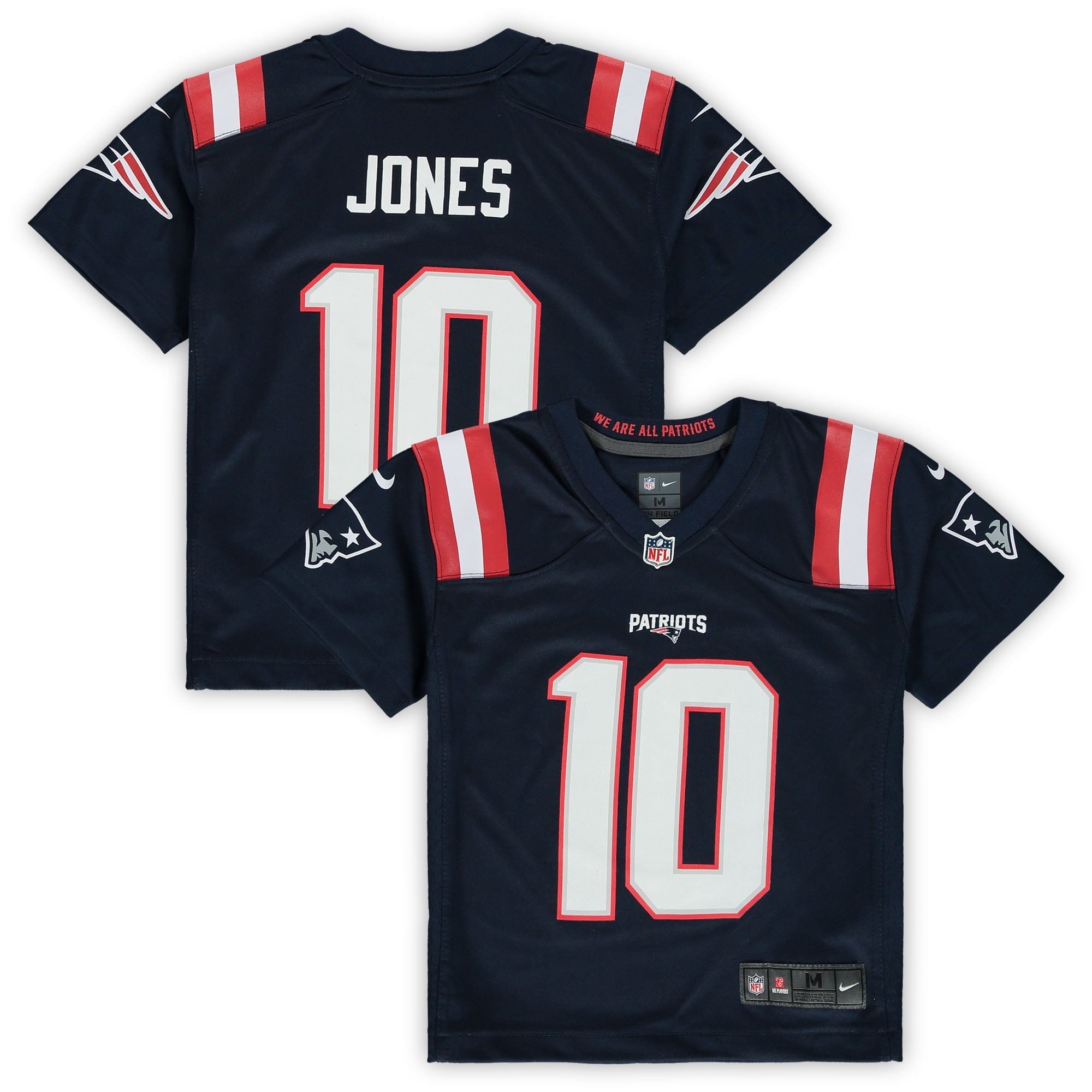 Preschool Nike Mac Jones Navy New England Patriots Game Jersey