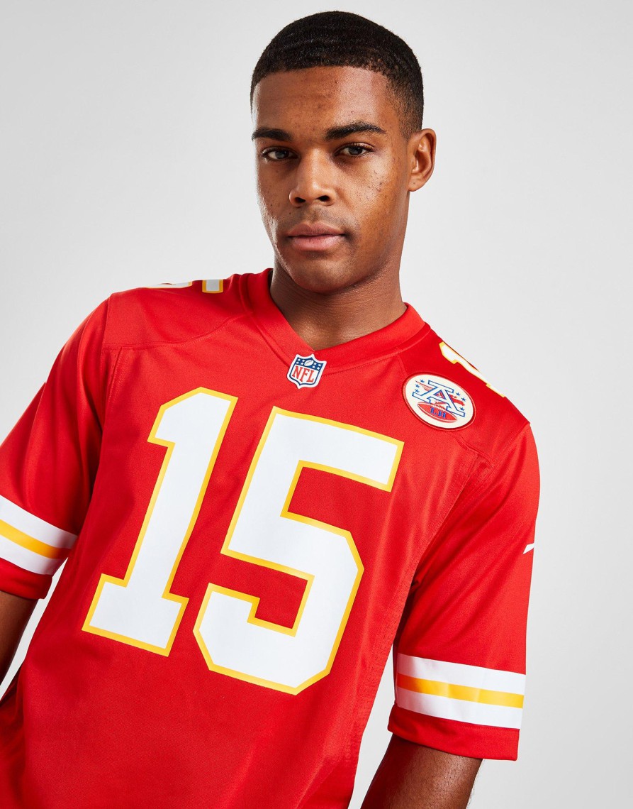 Sale Nike NFL Kansas City Chiefs Mahomes #15 Jersey Rød S