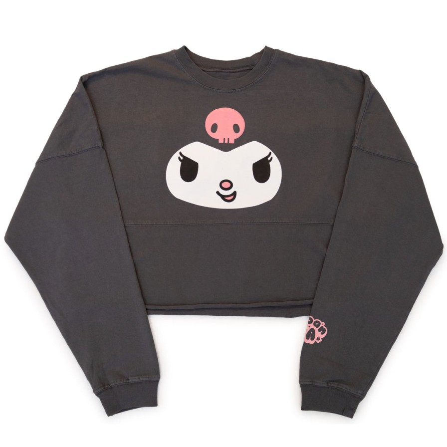 Sale Kuromi JapanLA Cropped Spirit Jersey BLACK