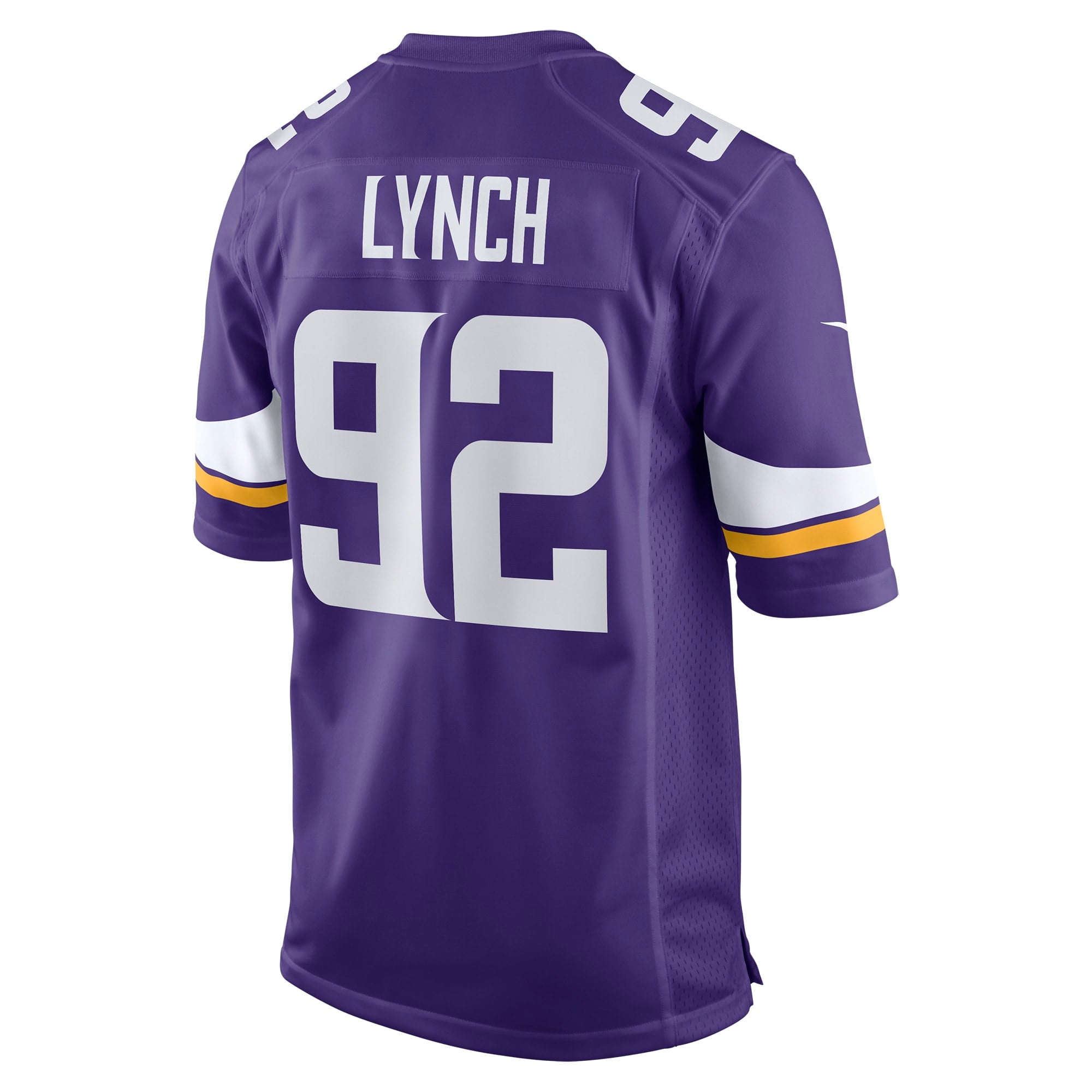 Men's Nike James Lynch Purple Minnesota Vikings Game Player Jersey