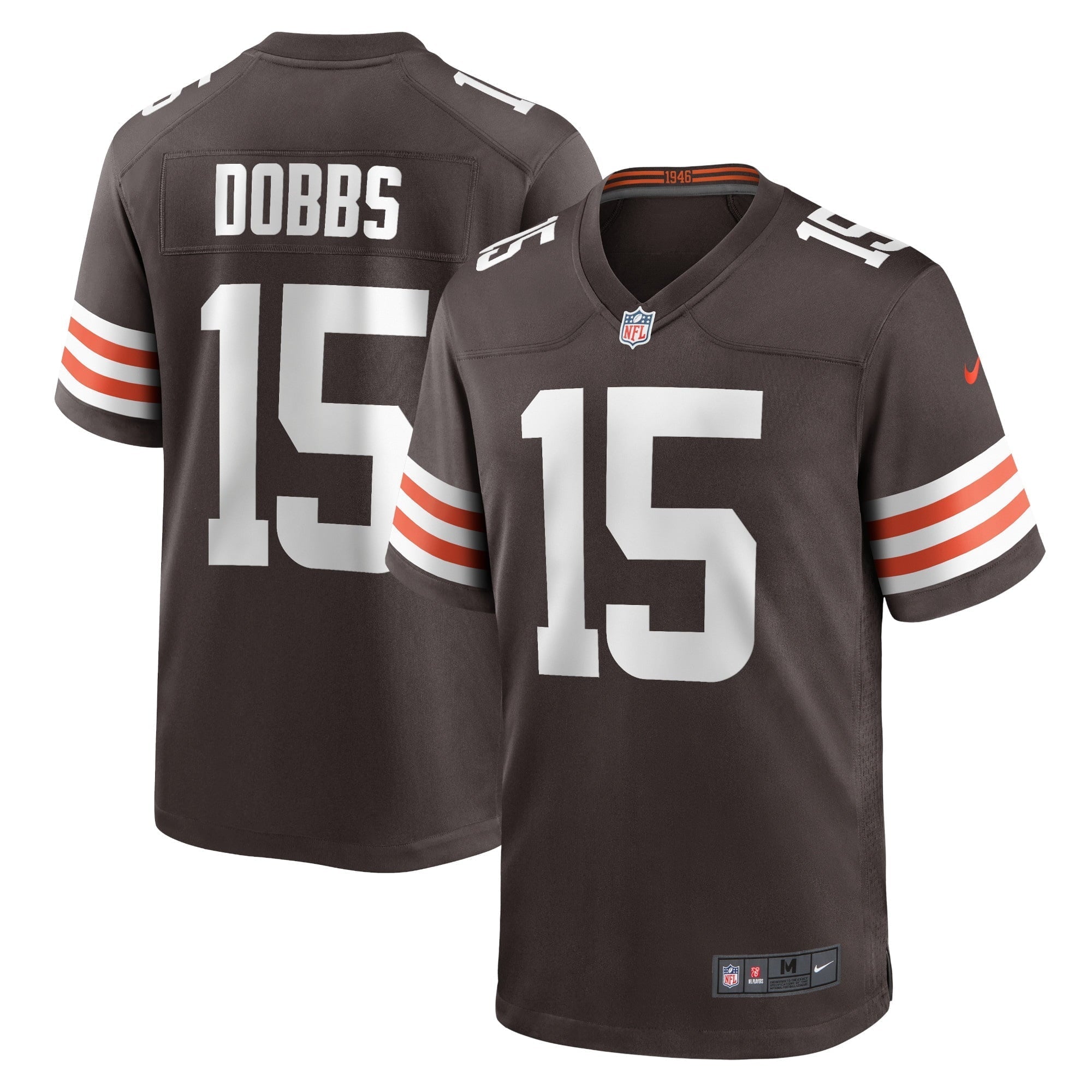 Men's Nike Joshua Dobbs Brown Cleveland Browns Game Jersey