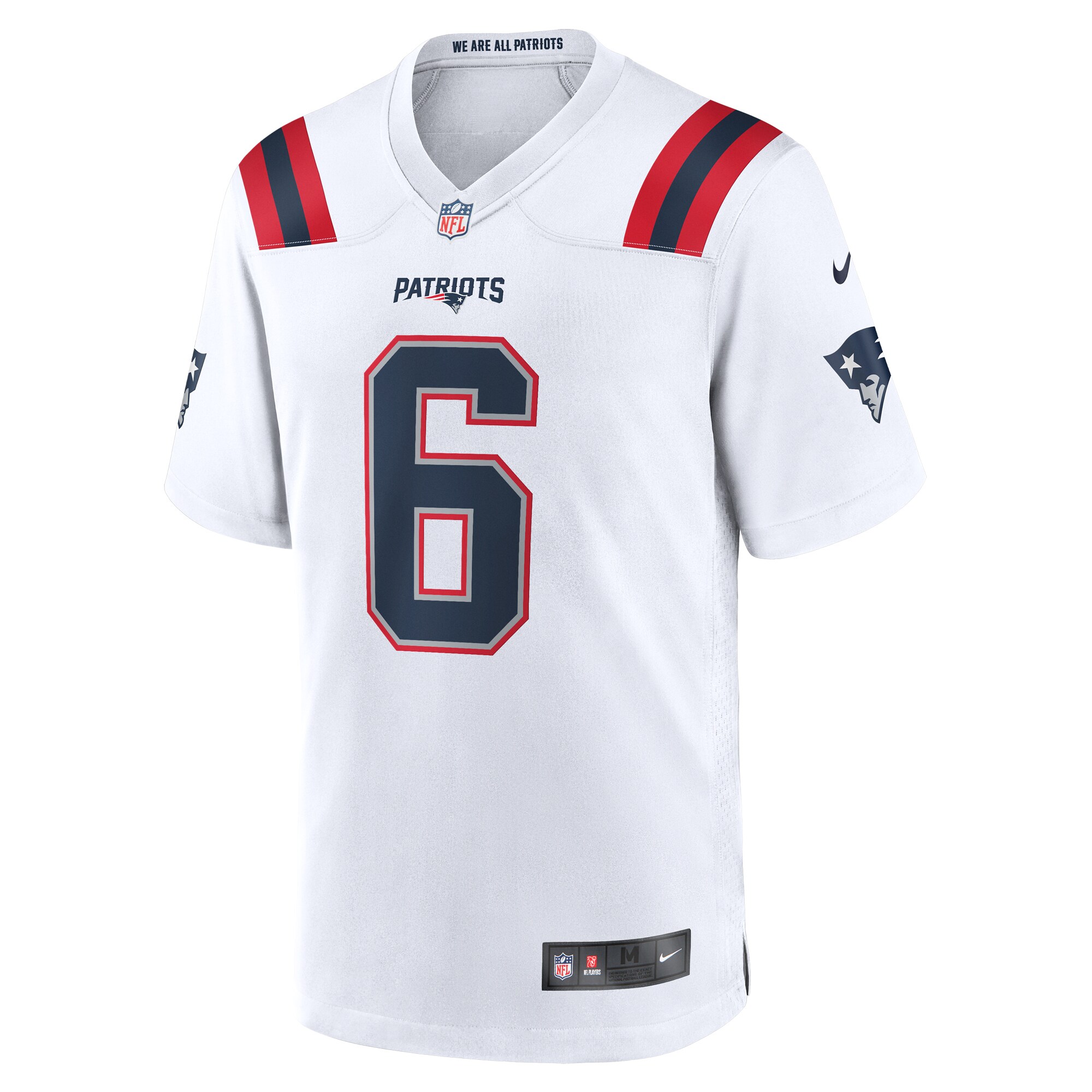 Christian Gonzalez New England Patriots Nike  Game Jersey -  White