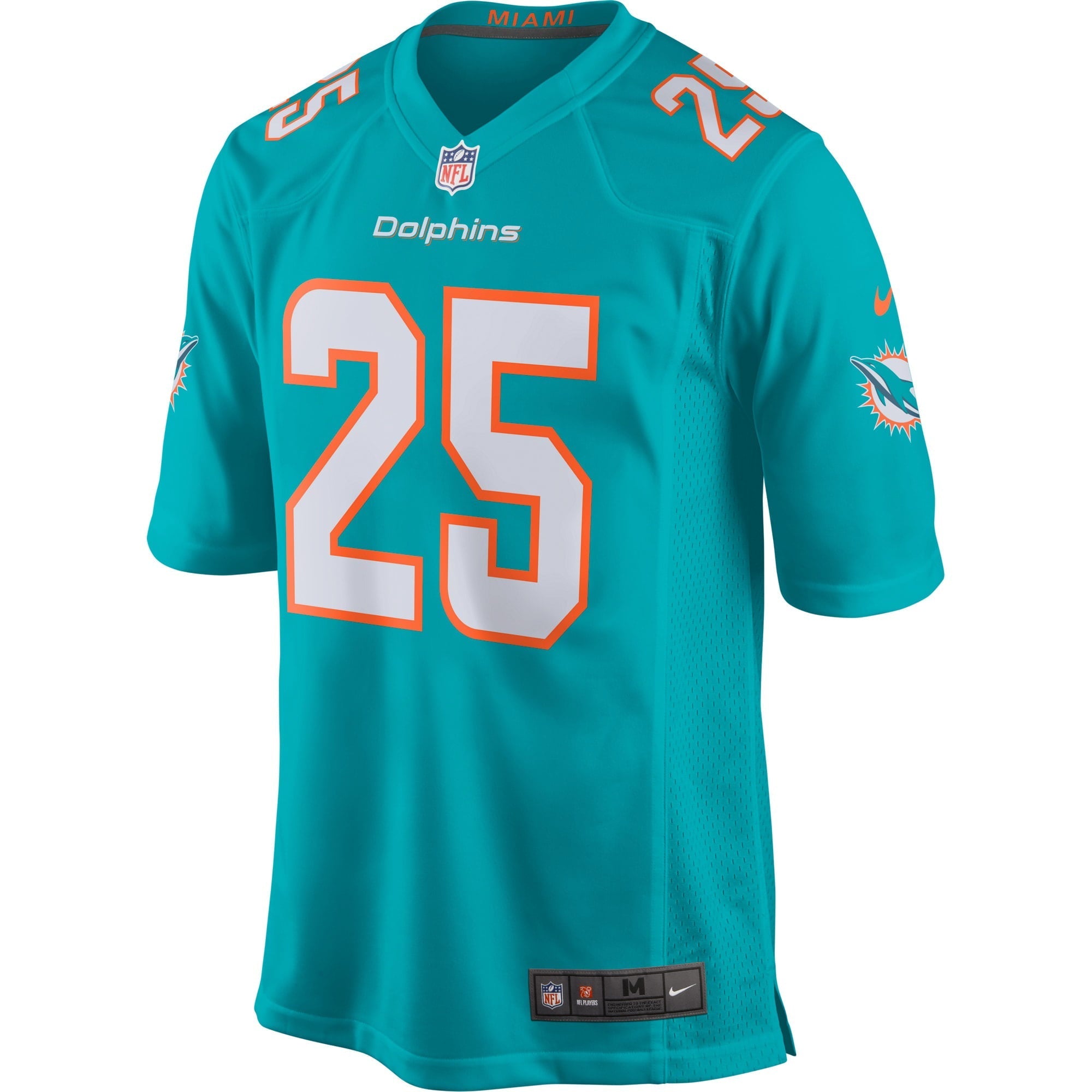 Men's Nike Xavien Howard Aqua Miami Dolphins Game Jersey