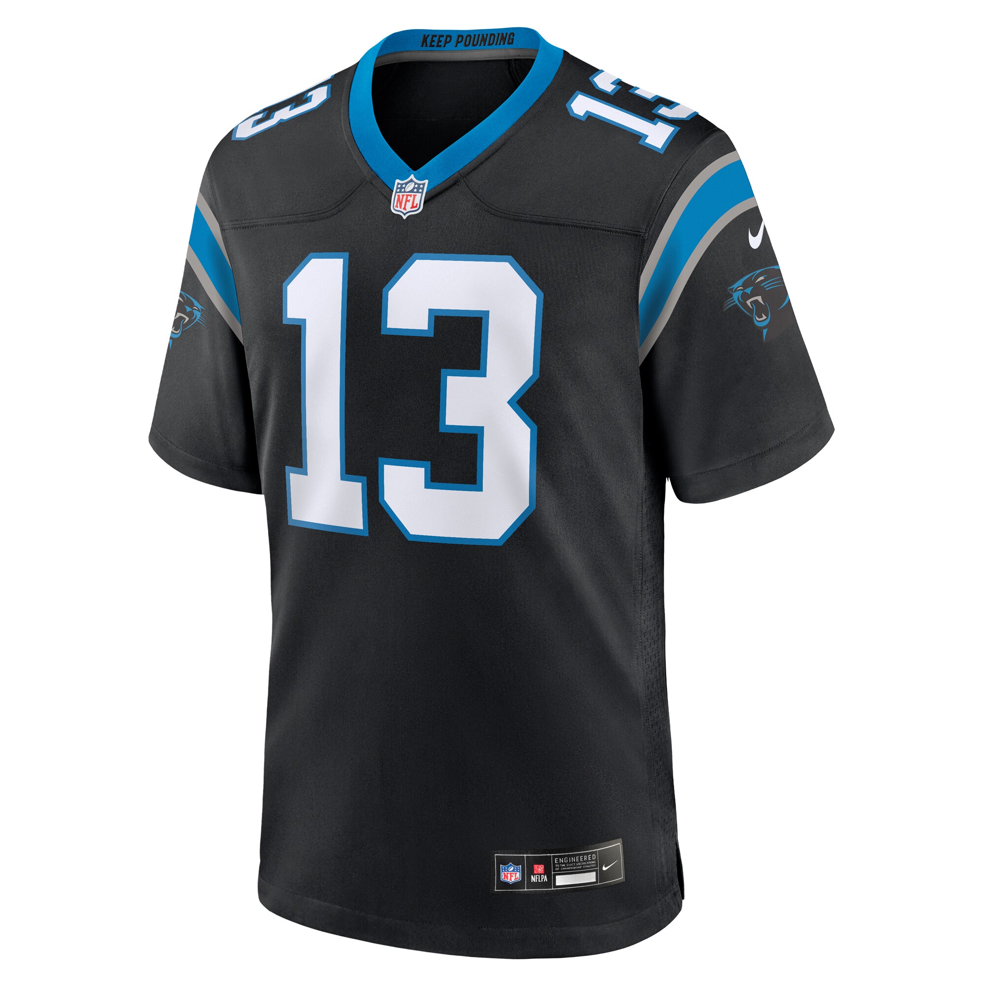 Troy Hill Carolina Panthers Nike Team Game Jersey -  Black