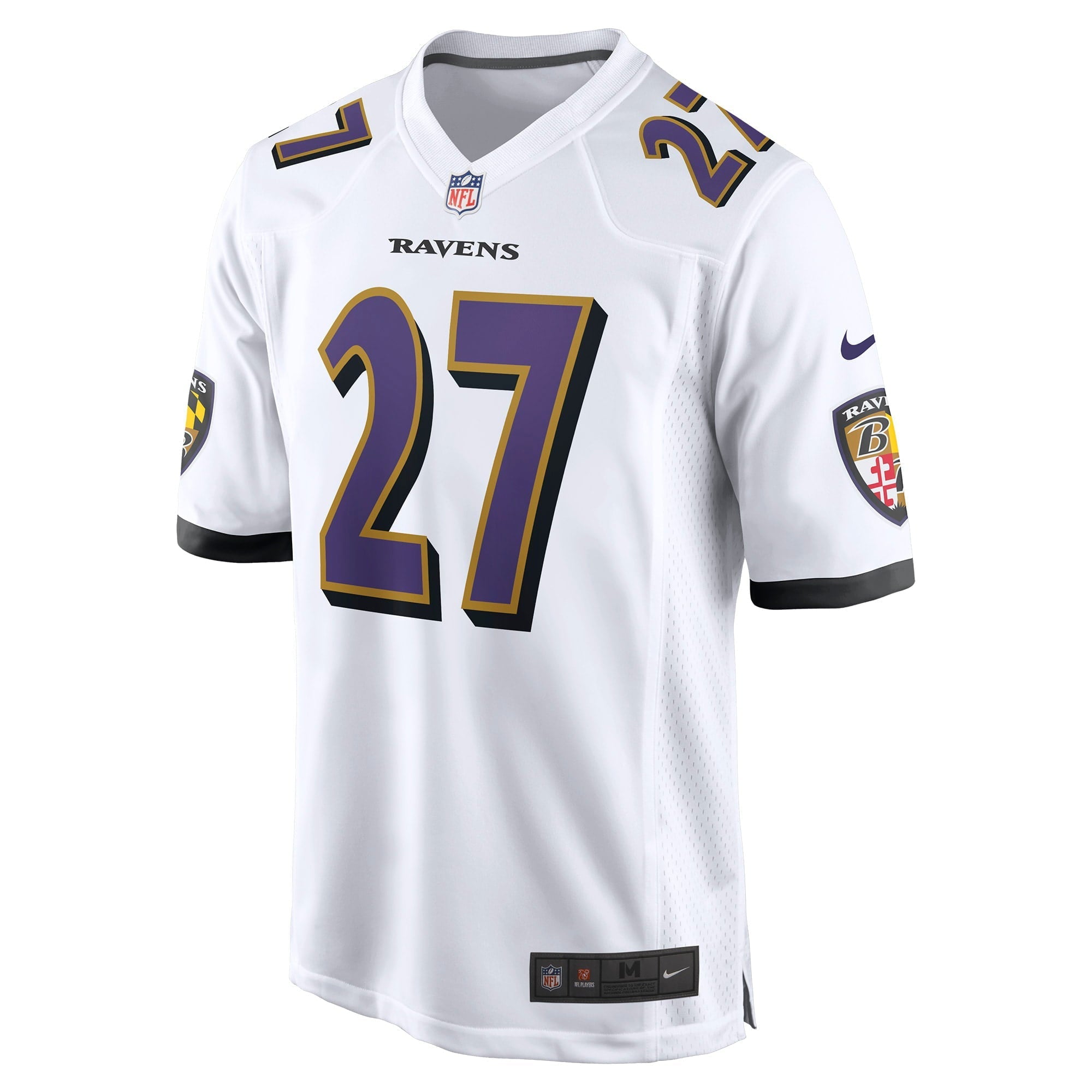 Men's Nike J.K. Dobbins White Baltimore Ravens Away Game Player Jersey
