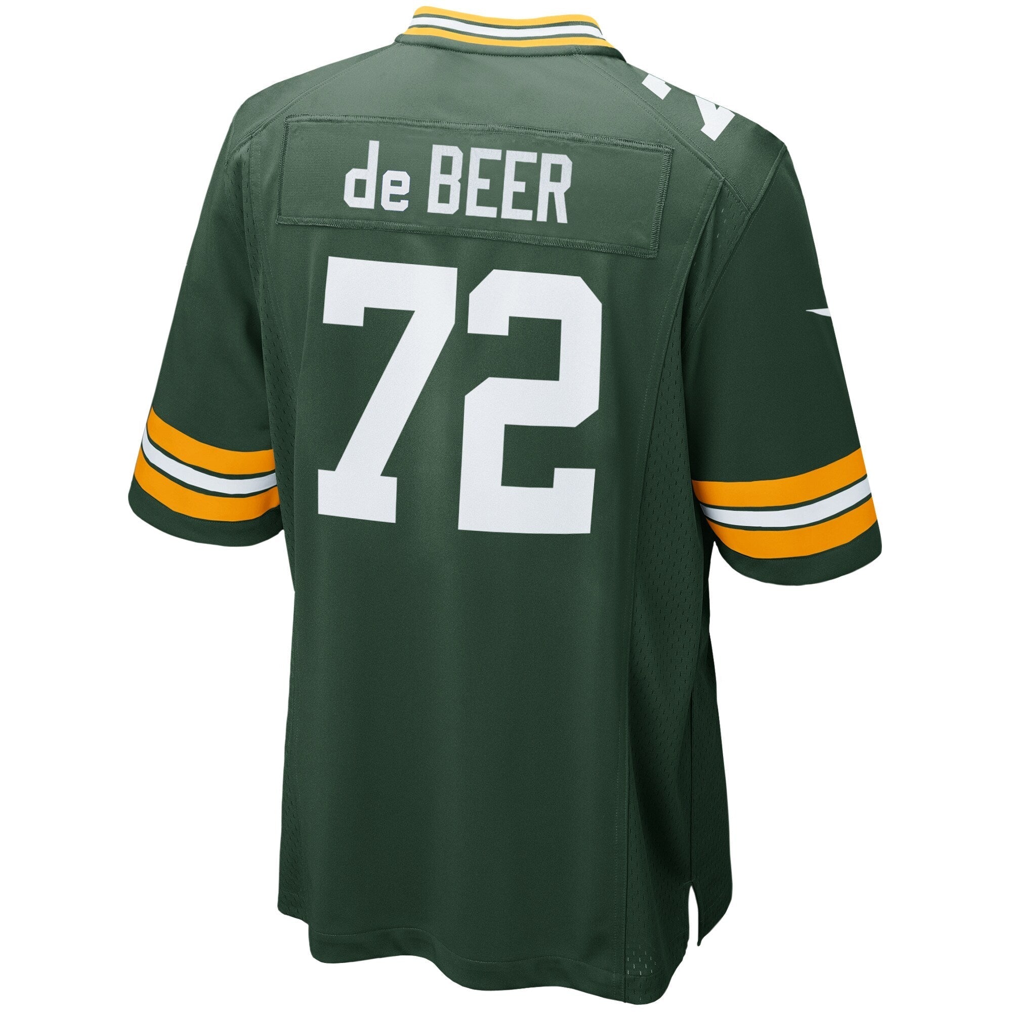 Youth Nike Gerhard de Beer Green Green Bay Packers Game Jersey
